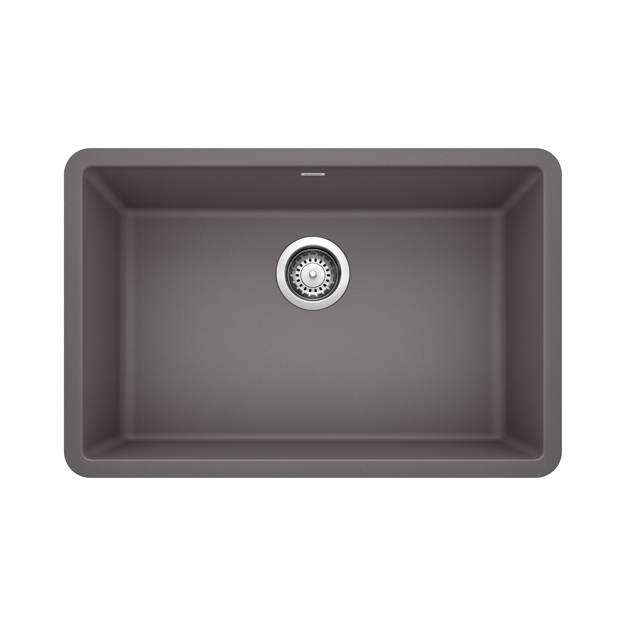 Blanco Precis SILGRANIT 27" Single Bowl Undermount Kitchen Sink Blanco