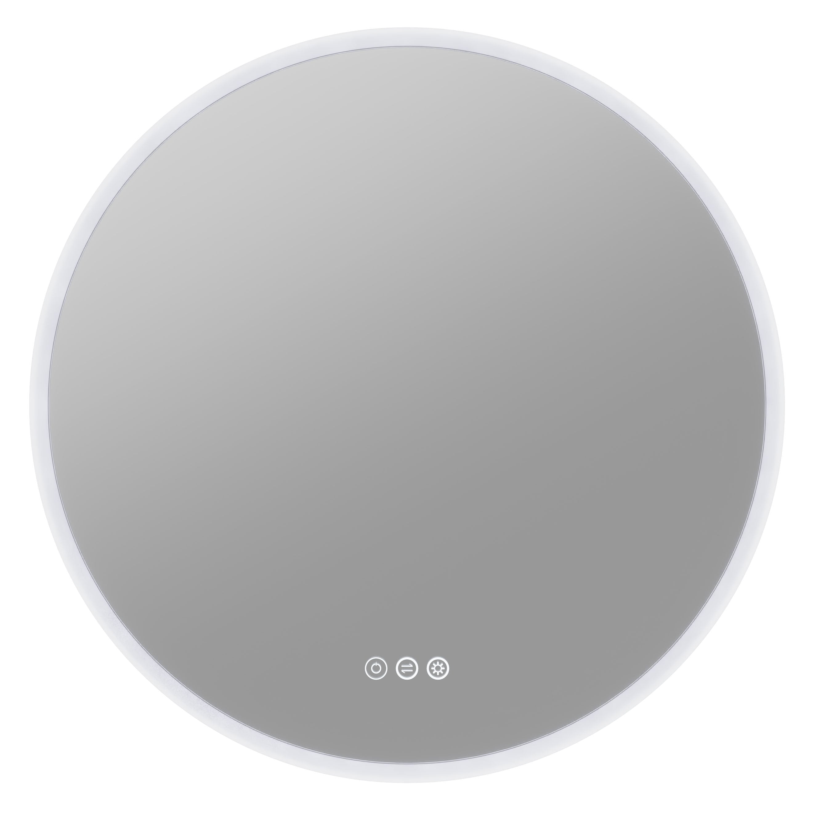ANZZI 24-in. Diam. LED Front/Back Lighting Bathroom Mirror with Defogger ANZZI