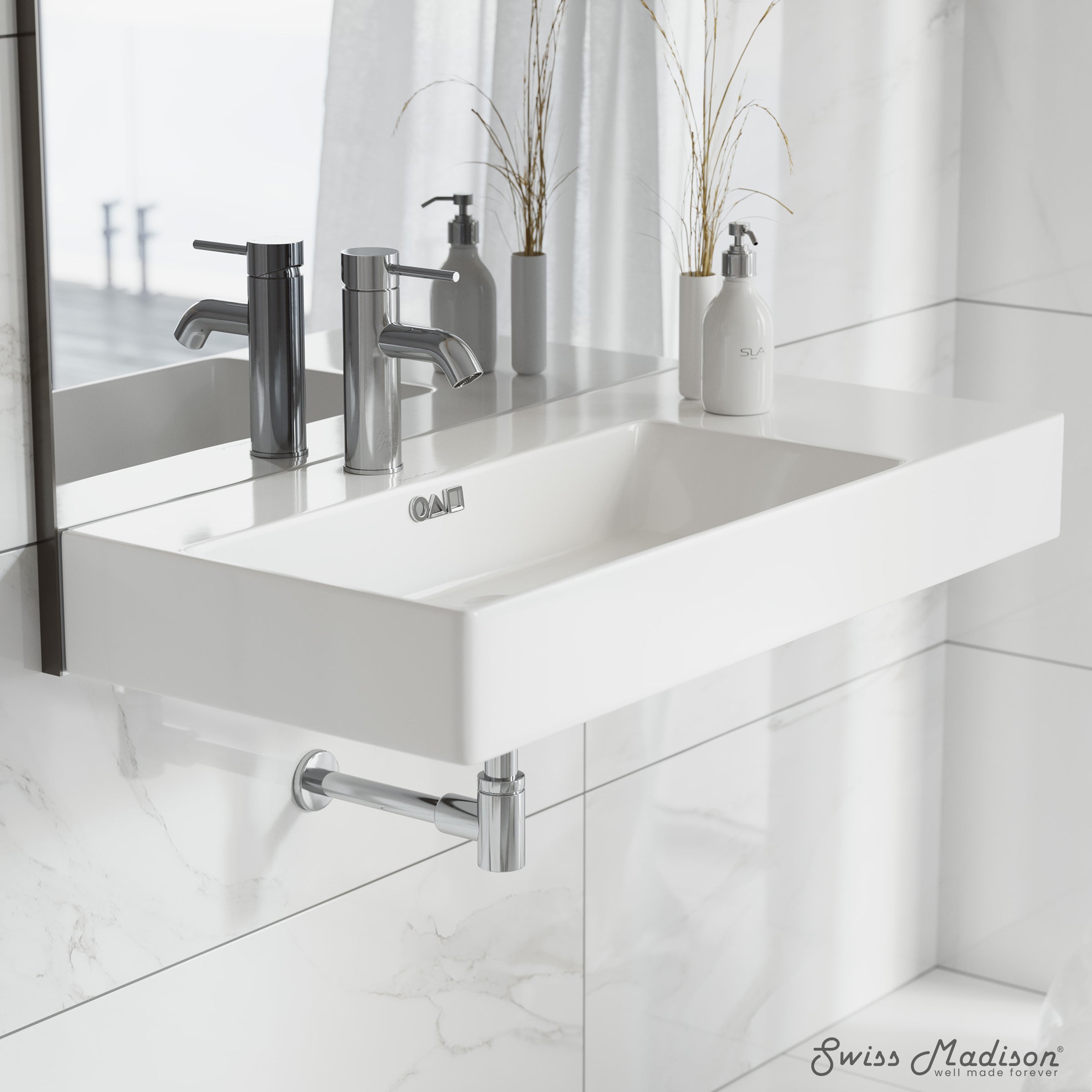 Swiss Madison St. Tropez 36" Rectangle Wall-Mounted Sink
