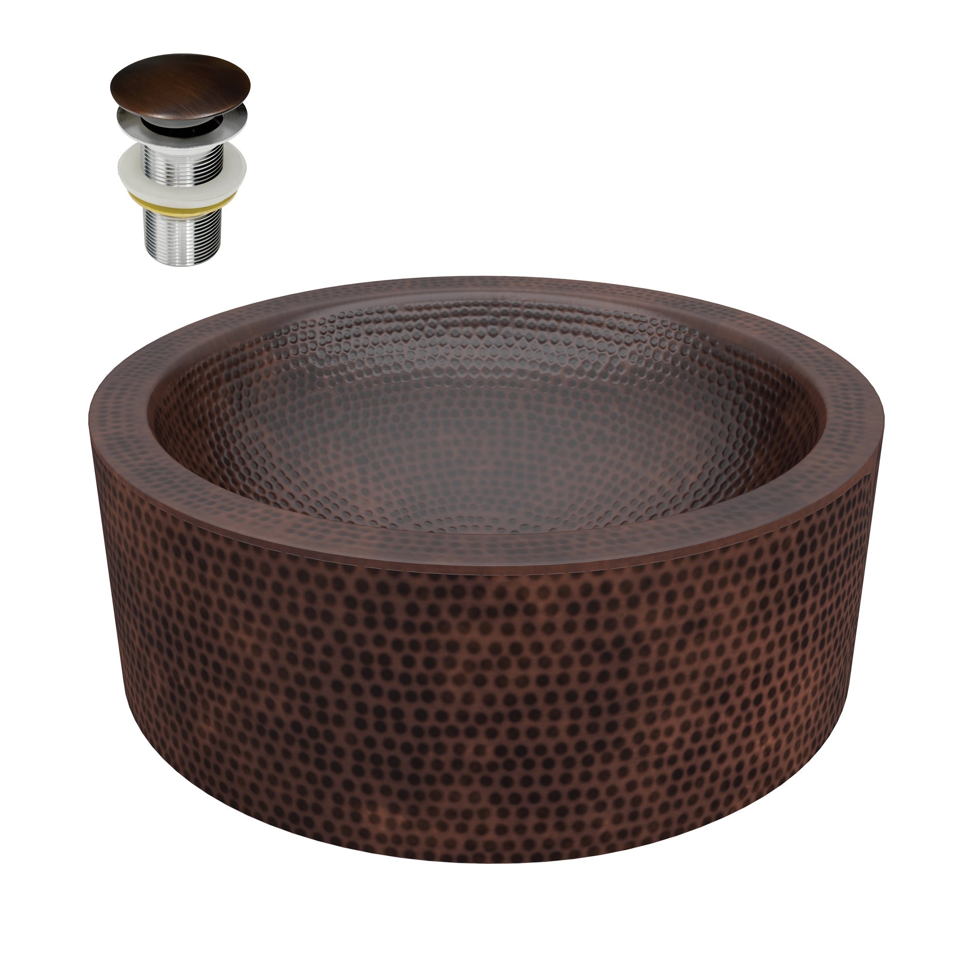 ANZZI  Triens 16 in. Handmade Vessel Sink ANZZI