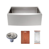 Swiss Madison Rivage 30 x 22 Single Basin Apron Kitchen Workstation Sink Swiss Madison