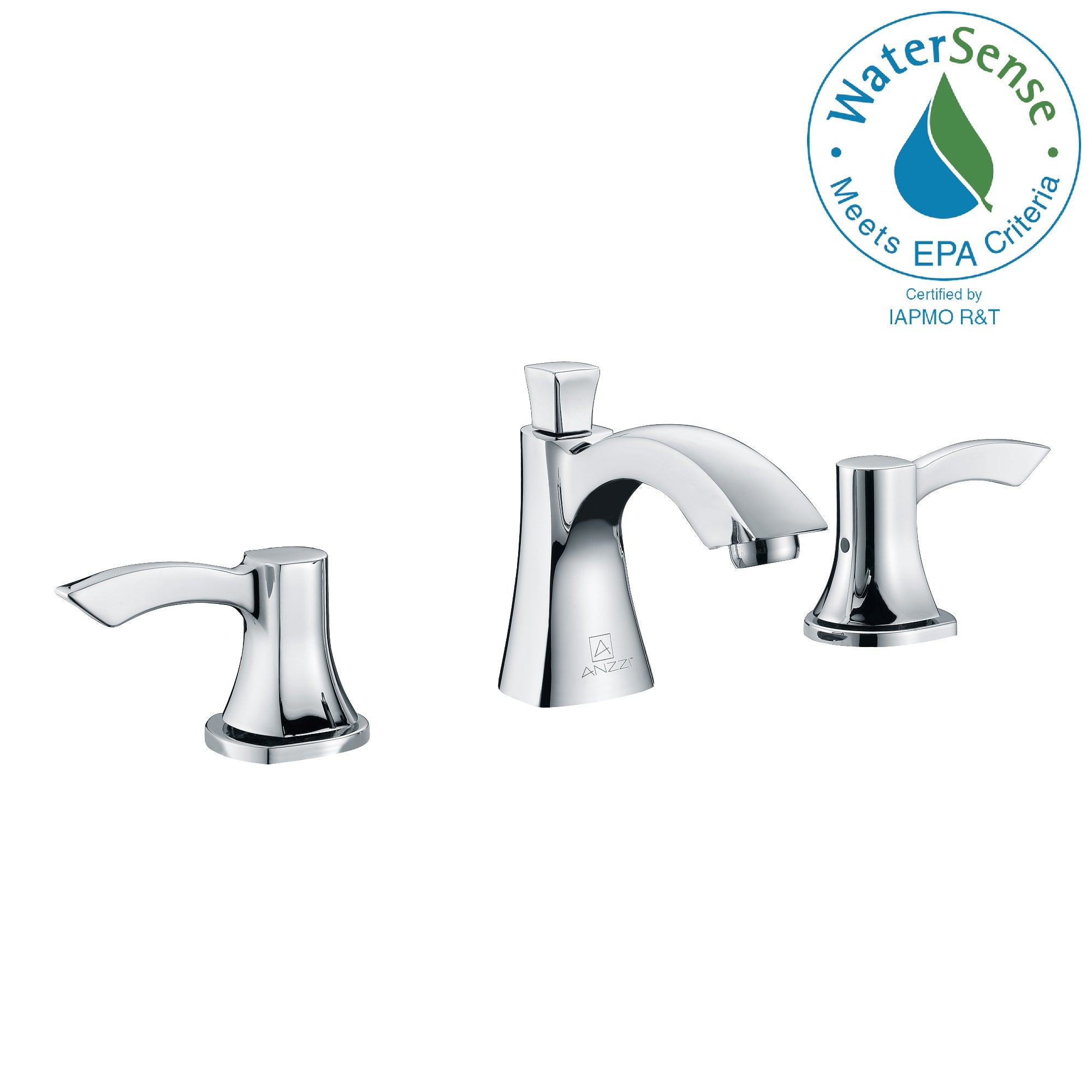 ANZZI  Sonata Series 8 in. Widespread 2-Handle Mid-Arc Bathroom Faucet ANZZI