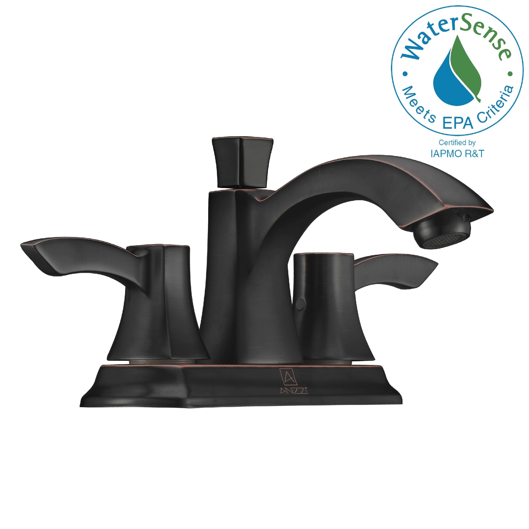 ANZZI  Vista Series 4 in. Centerset 2-Handle Mid-Arc Bathroom Faucet ANZZI