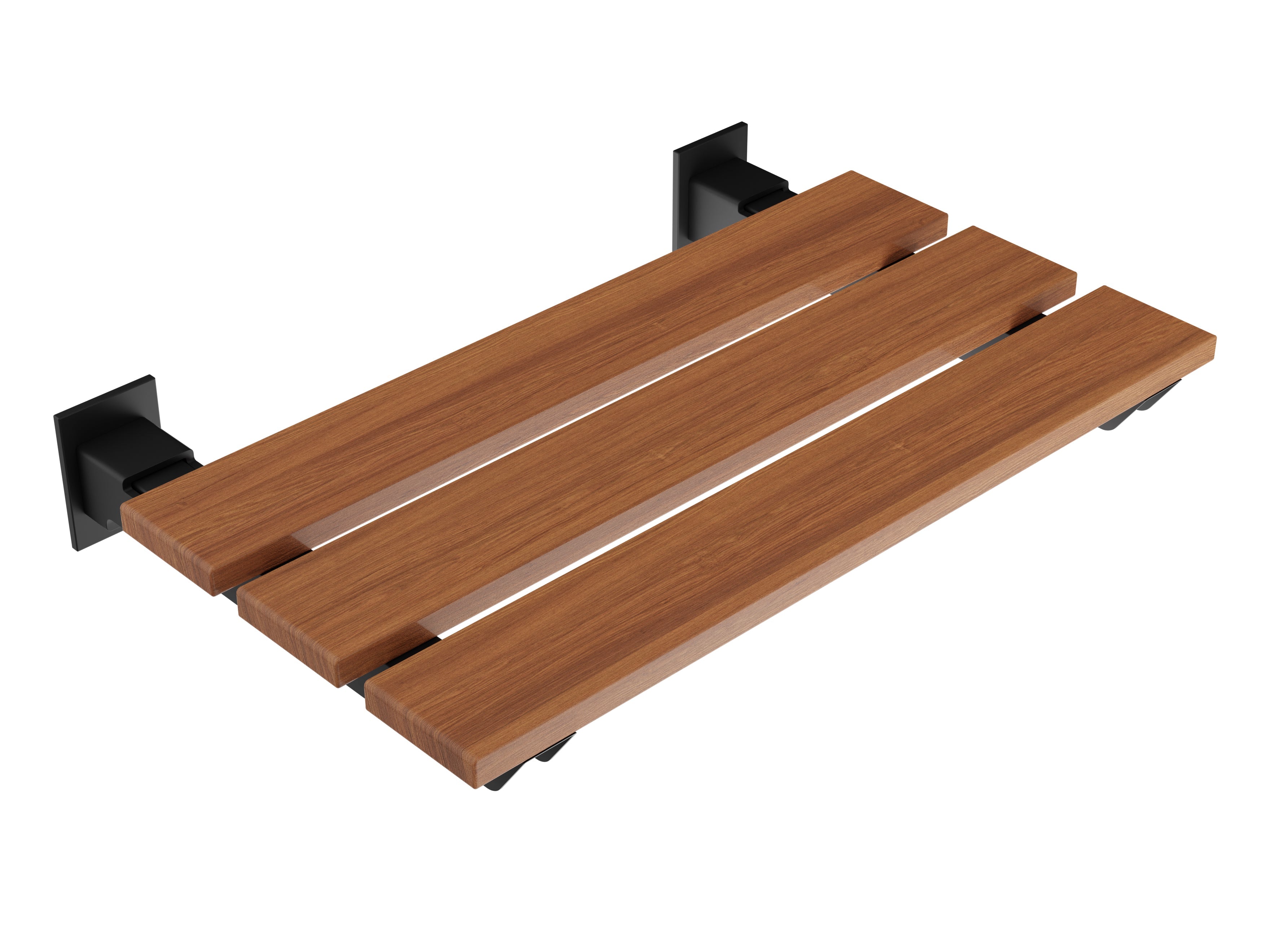 ANZZI  Rochen 18.7 in. Teak Wall Mounted Folding Shower Seat ANZZI