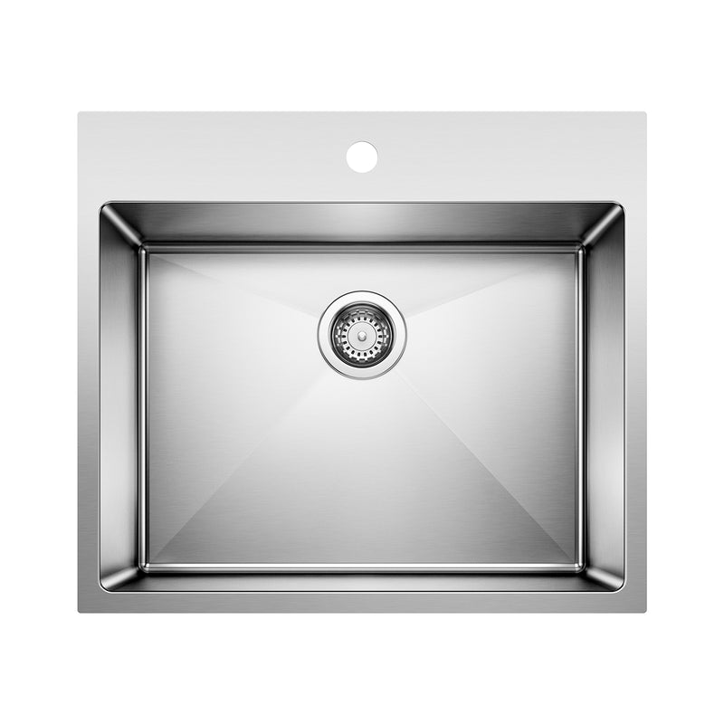 Blanco Quatrus R15 25" Single Bowl Dual Mount Stainless Steel Laundry Sink Blanco