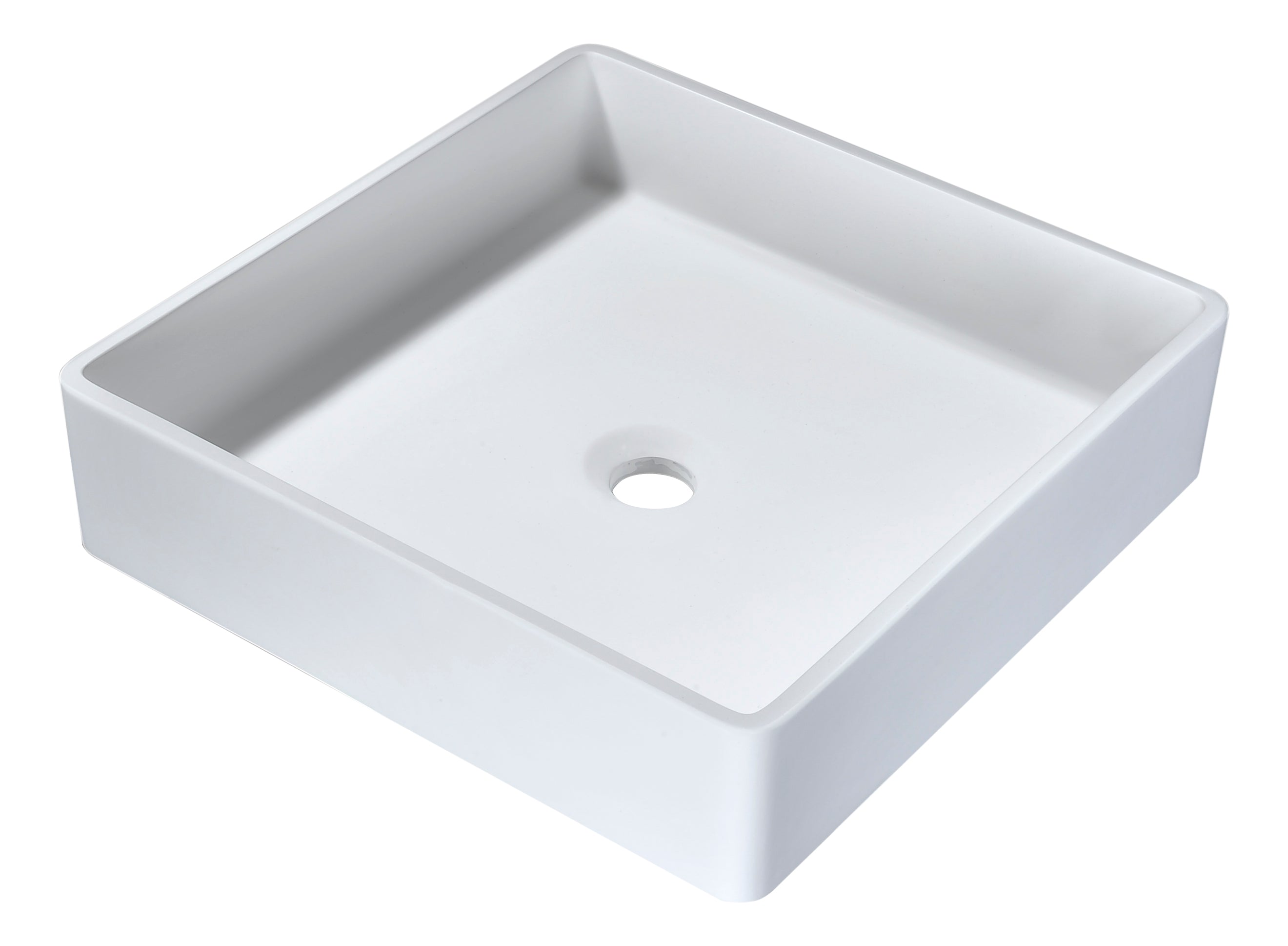 ANZZI  Passage 1-Piece Solid Surface Vessel Sink with Pop Up Drain ANZZI