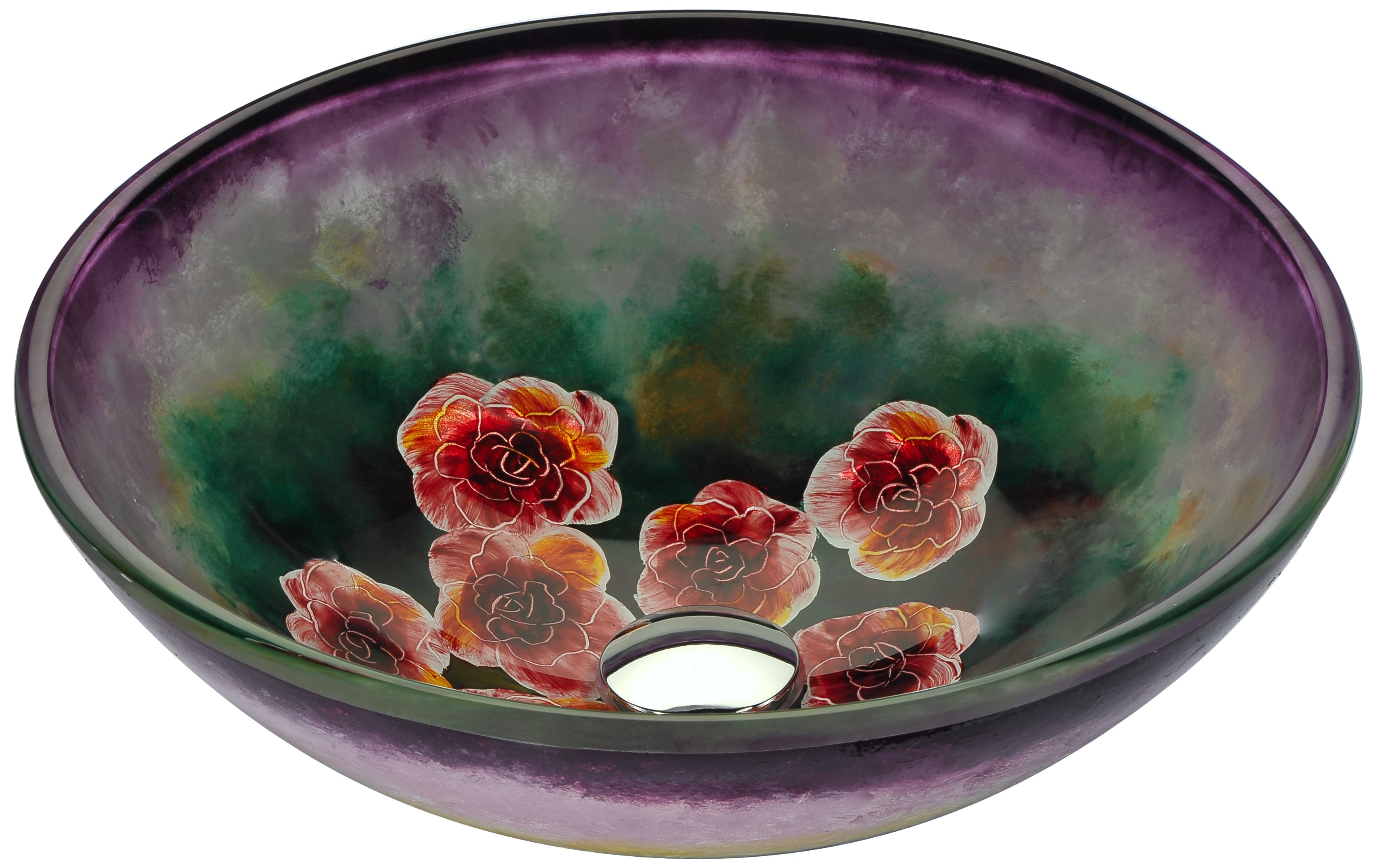 ANZZI  Panye Series Vessel Sink in Hand Painted Mural ANZZI
