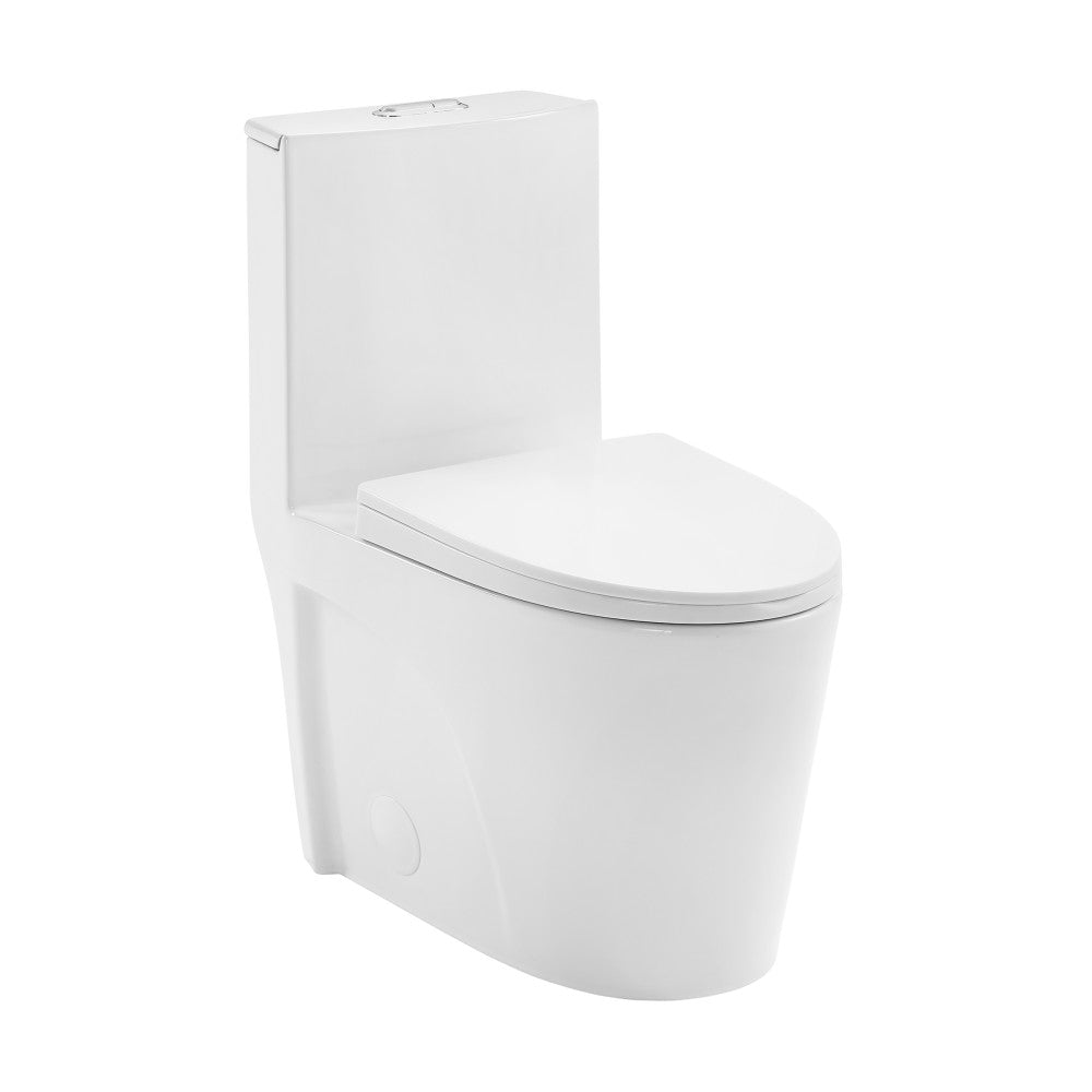 Swiss Madison St. Tropez One-Piece 14" Rough-in 1.1/1.6 GPF Dual Top Flush Elongated Toilet