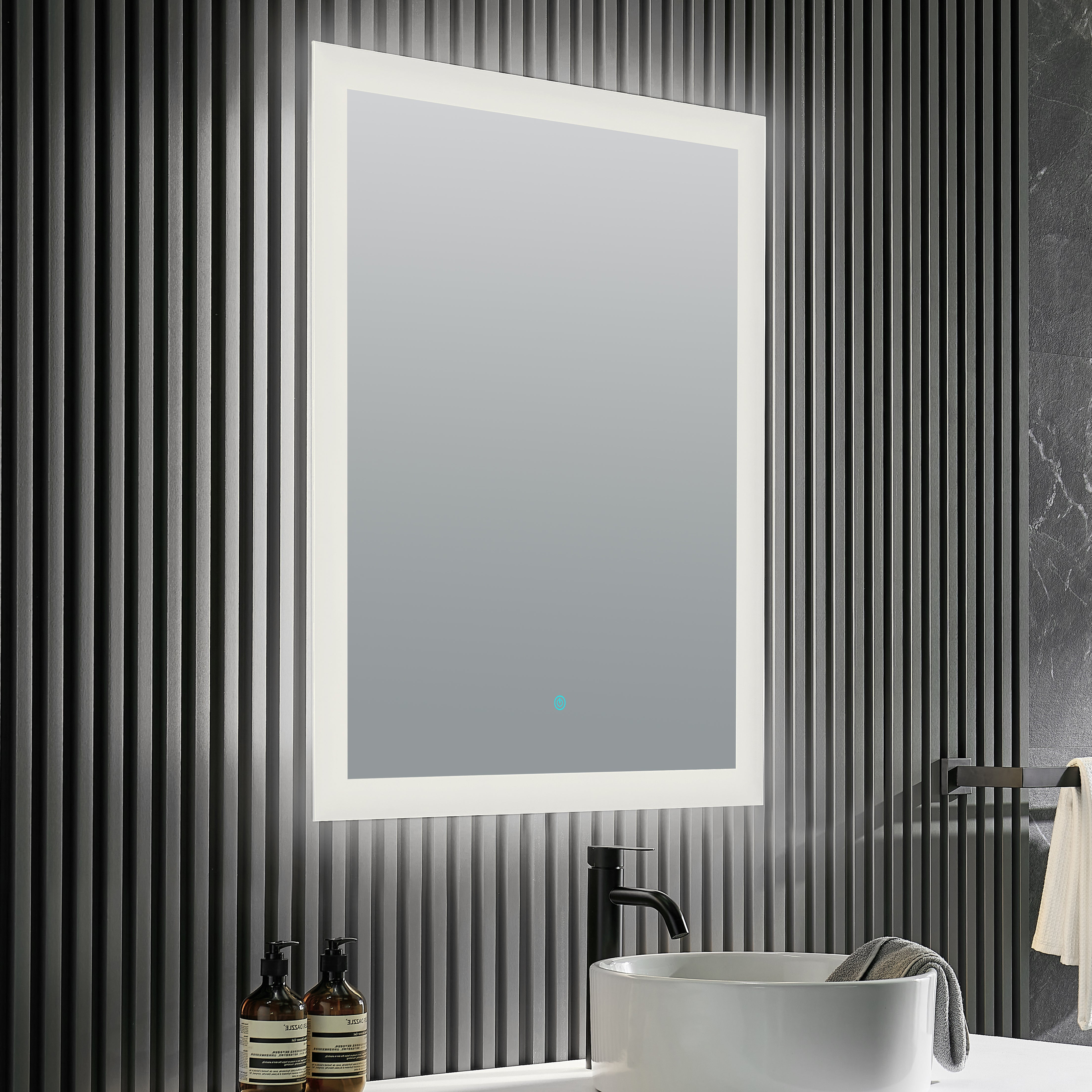 ANZZI  Olympus 36 in. x 24 in. Frameless LED Bathroom Mirror ANZZI