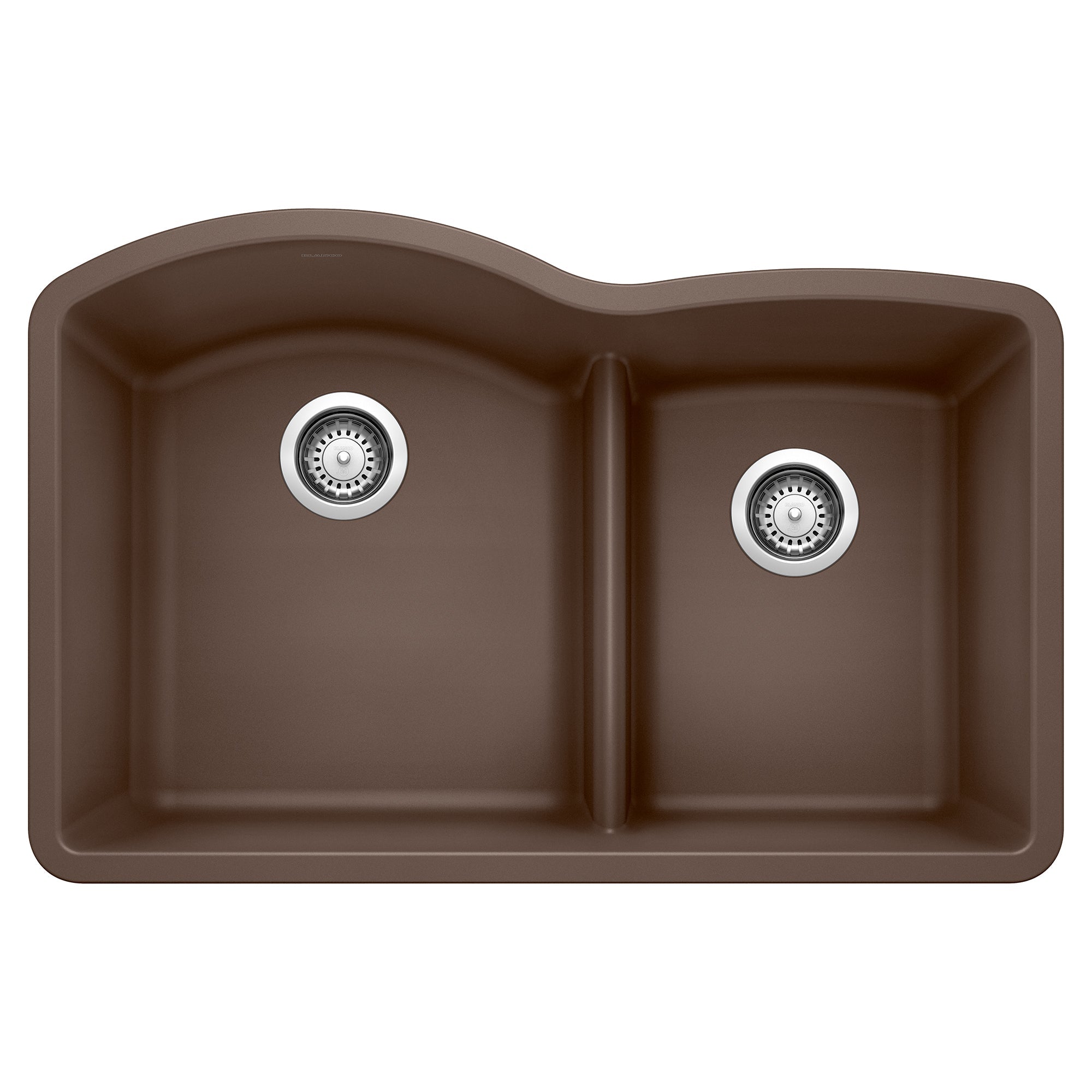 Blanco Diamond SILGRANIT 32" 60/40 Double Bowl Undermount Kitchen Sink with Low Divide BLANCO