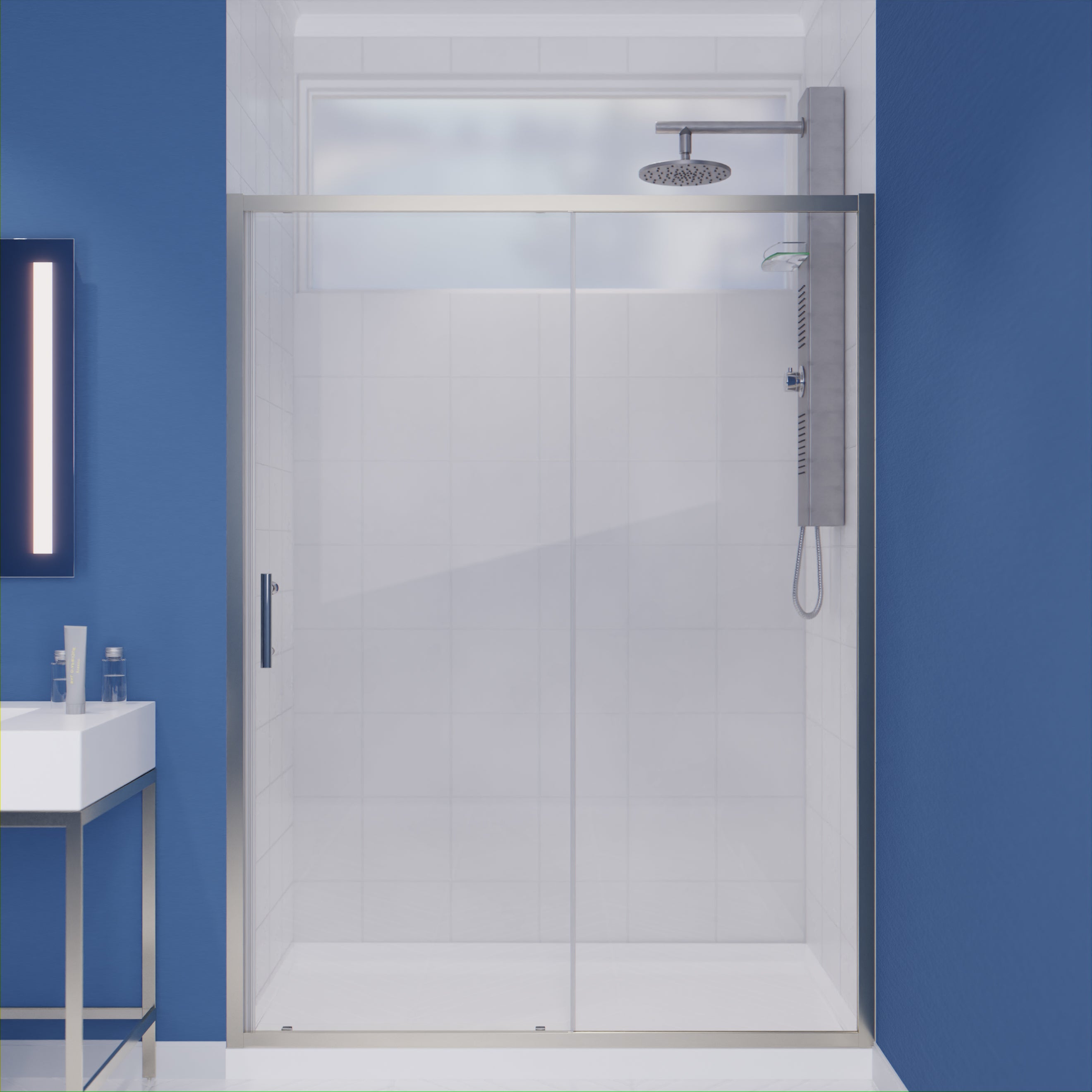 ANZZI  Halberd 60 in. x 72 in. Framed Shower Door with TSUNAMI GUARD ANZZI
