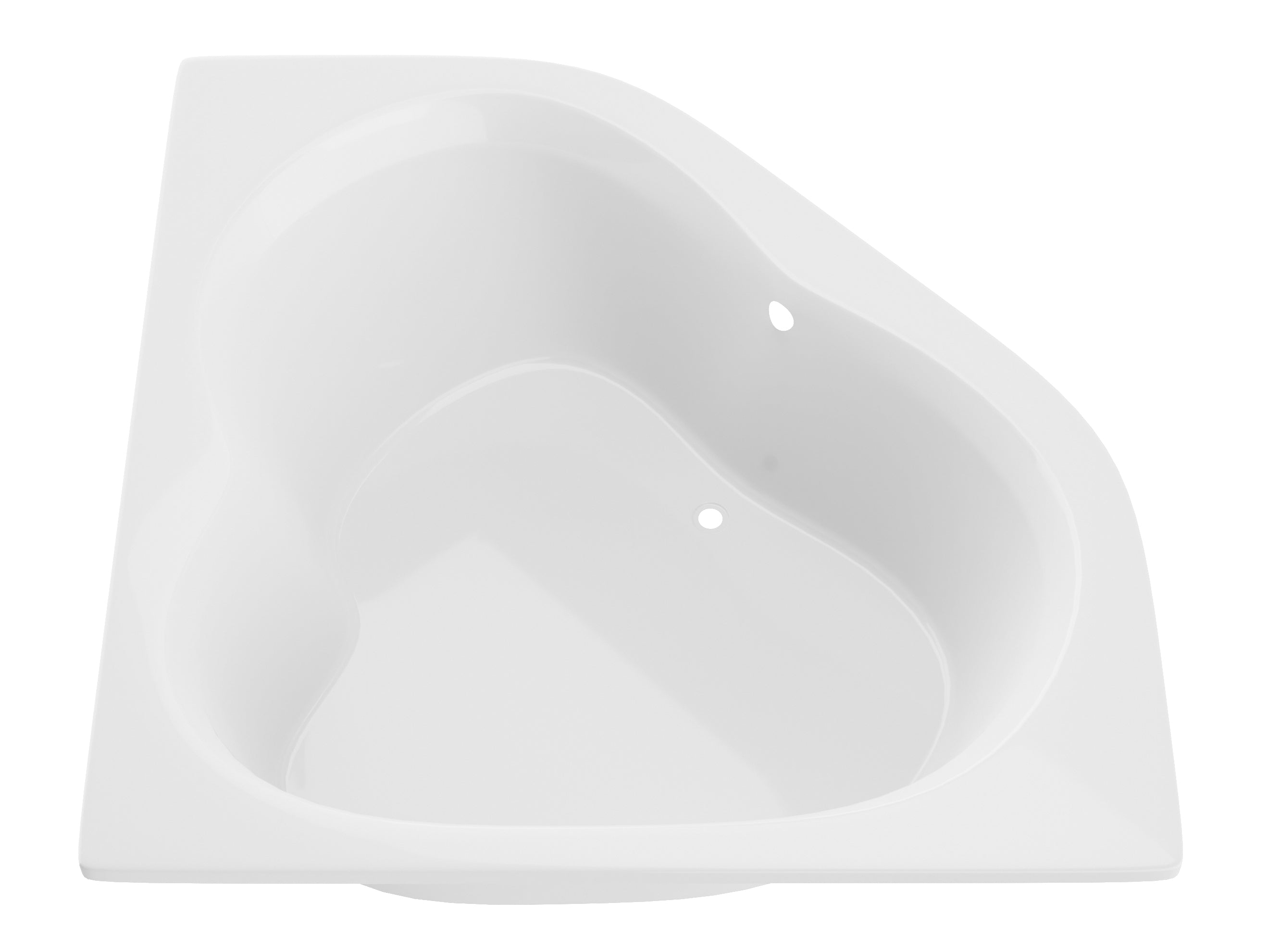 ANZZI  Petra 5 ft. Acrylic Center Drain Corner Bathtub ANZZI