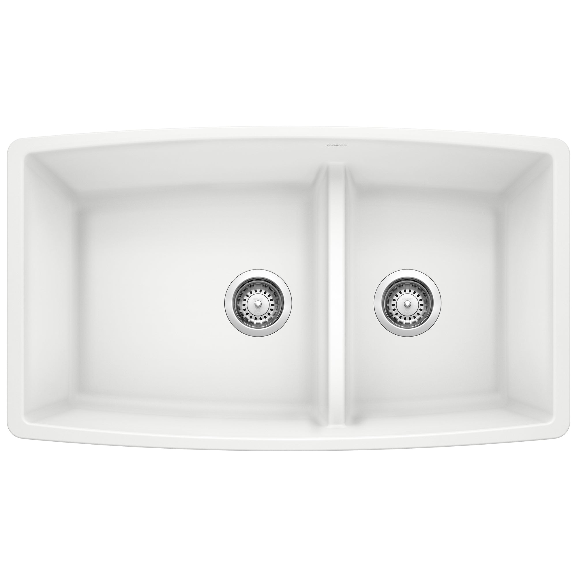 Blanco Performa SILGRANIT 33" 60/40 Double Bowl Undermount Kitchen Sink with Low Divide BLANCO