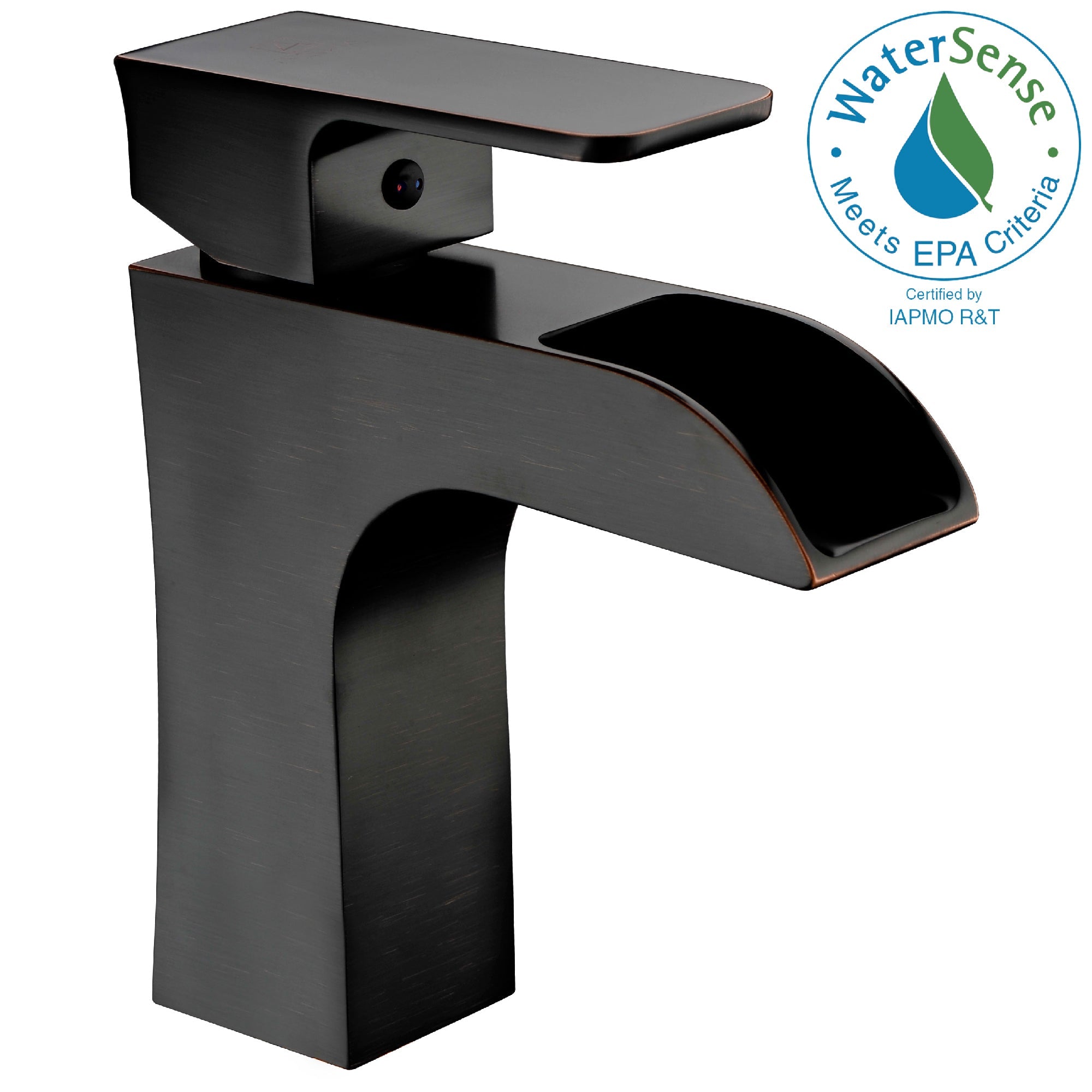 ANZZI  Forza Series Single Hole Single-Handle Low-Arc Bathroom Faucet ANZZI