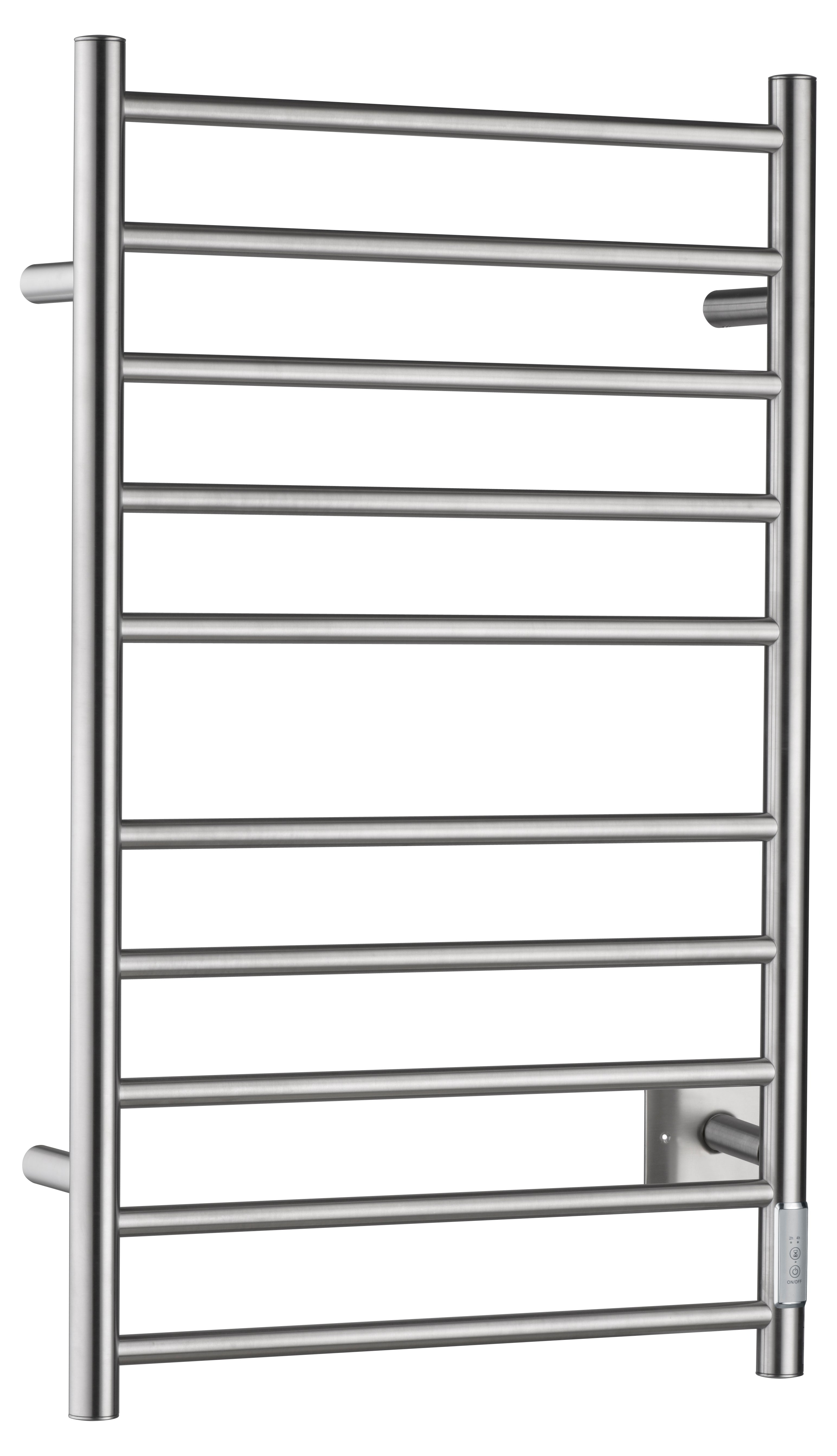 ANZZI Crete 10-Bar Stainless Steel Wall Mounted Towel Warmer Rack ANZZI