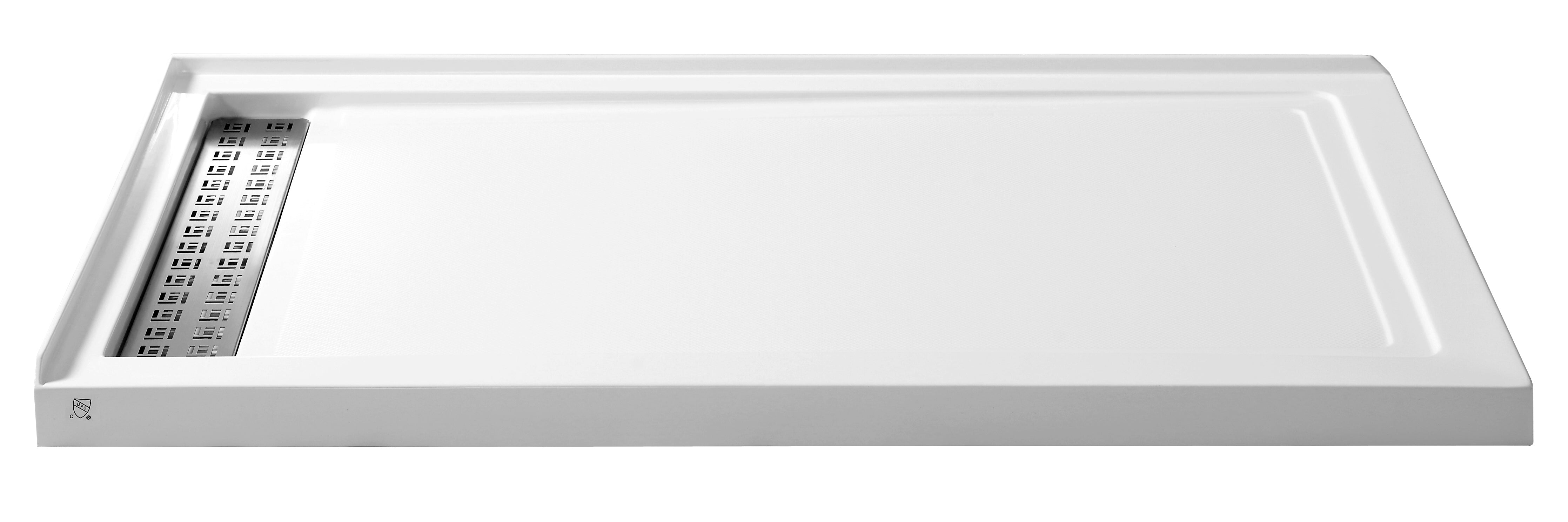 ANZZI Series 36 in. x 60 in. Double Threshold Shower Base ANZZI