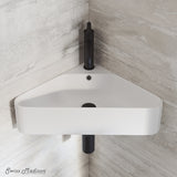 Swiss Madison St Tropez Corner Wall Hung Sink