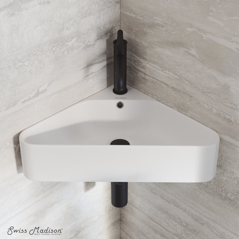 Swiss Madison St Tropez Corner Wall Hung Sink