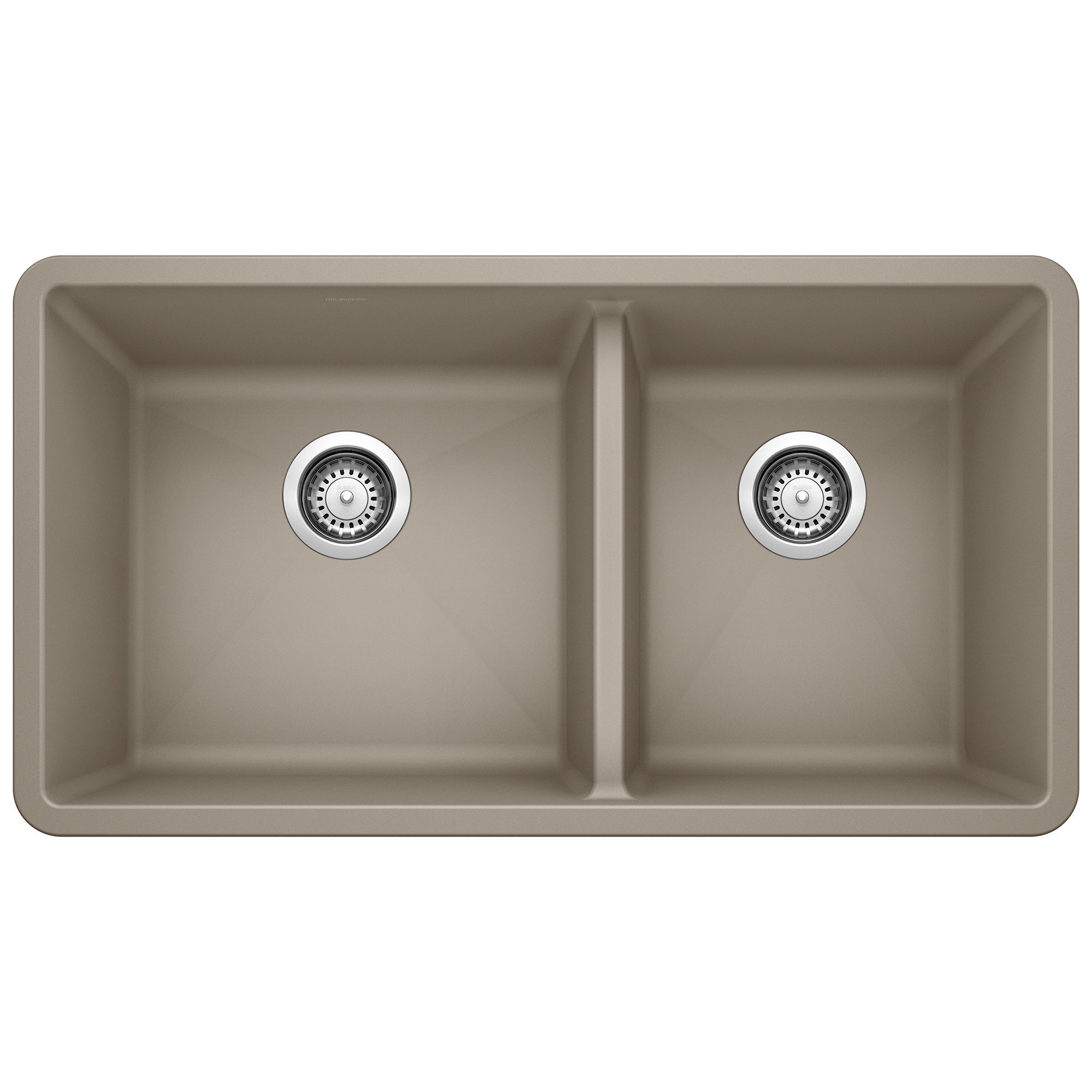 Blanco Precis SILGRANIT 33" 60/40 Double Bowl Undermount Kitchen Sink BLANCO