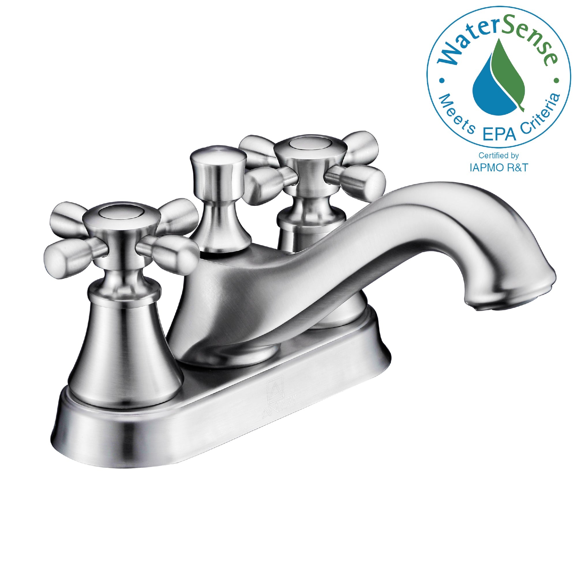 ANZZI  Major Series 4 in. Centerset 2-Handle Mid-Arc Bathroom Faucet ANZZI