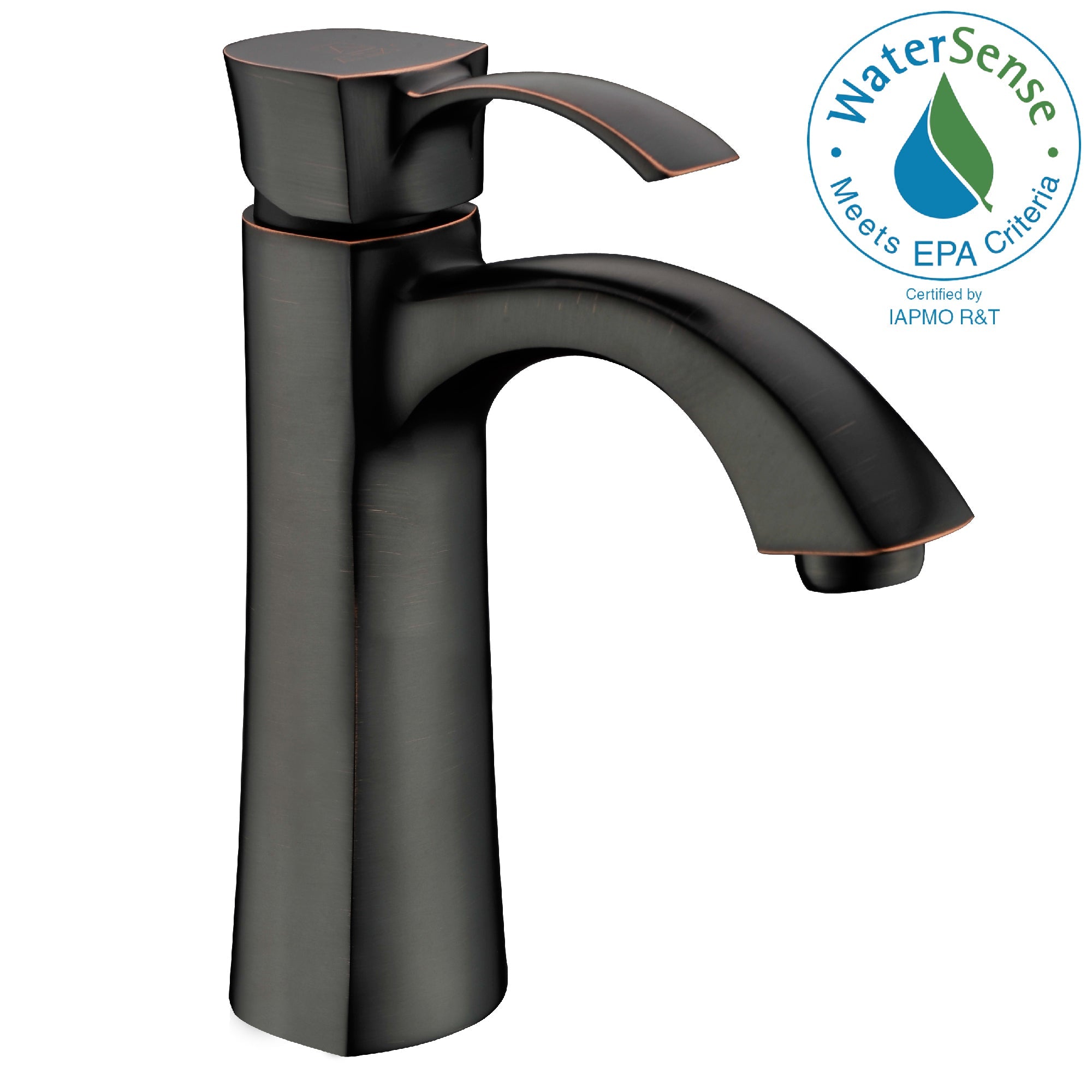 ANZZI  Rhythm Series Single Hole Single-Handle Mid-Arc Bathroom Faucet ANZZI