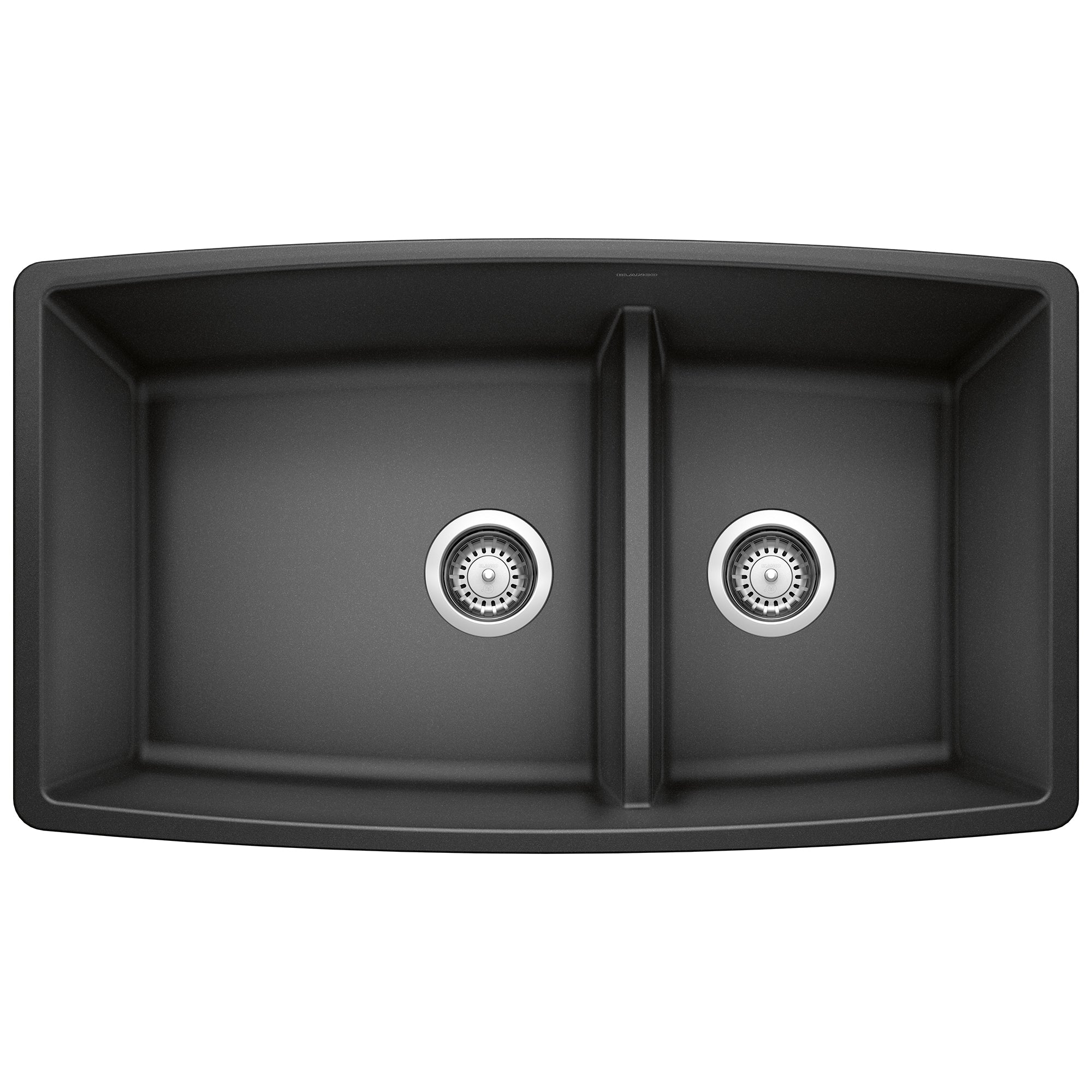 Blanco Performa SILGRANIT 33" 60/40 Double Bowl Undermount Kitchen Sink with Low Divide BLANCO
