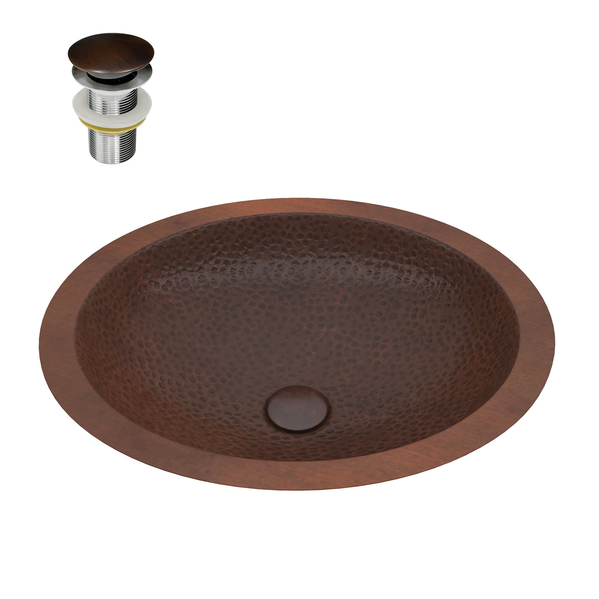 ANZZI  Nepal 19 in. Drop-in Oval Bathroom Sink ANZZI