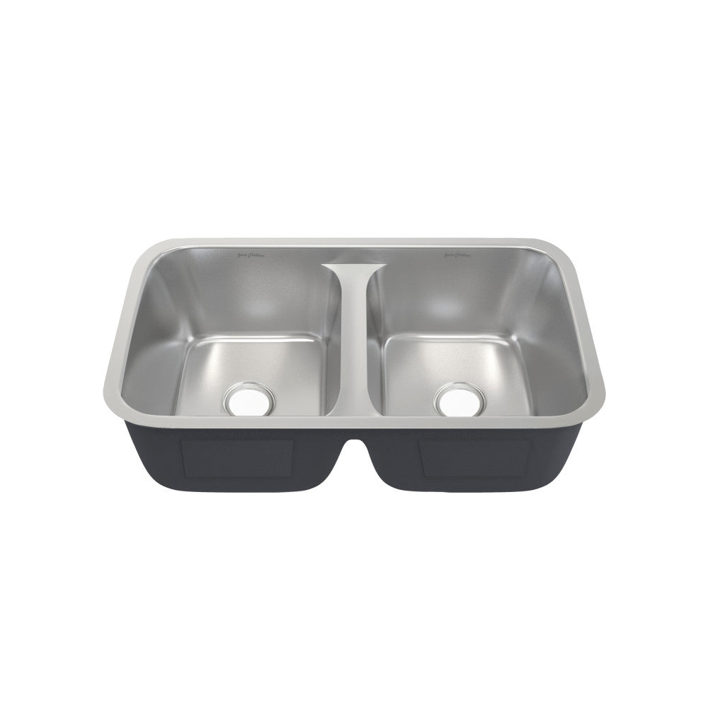 Swiss Madison Toulouse 32 x 19 Low Divide Stainless Steel, Dual Basin, Under-Mount Kitchen Sink Swiss Madison