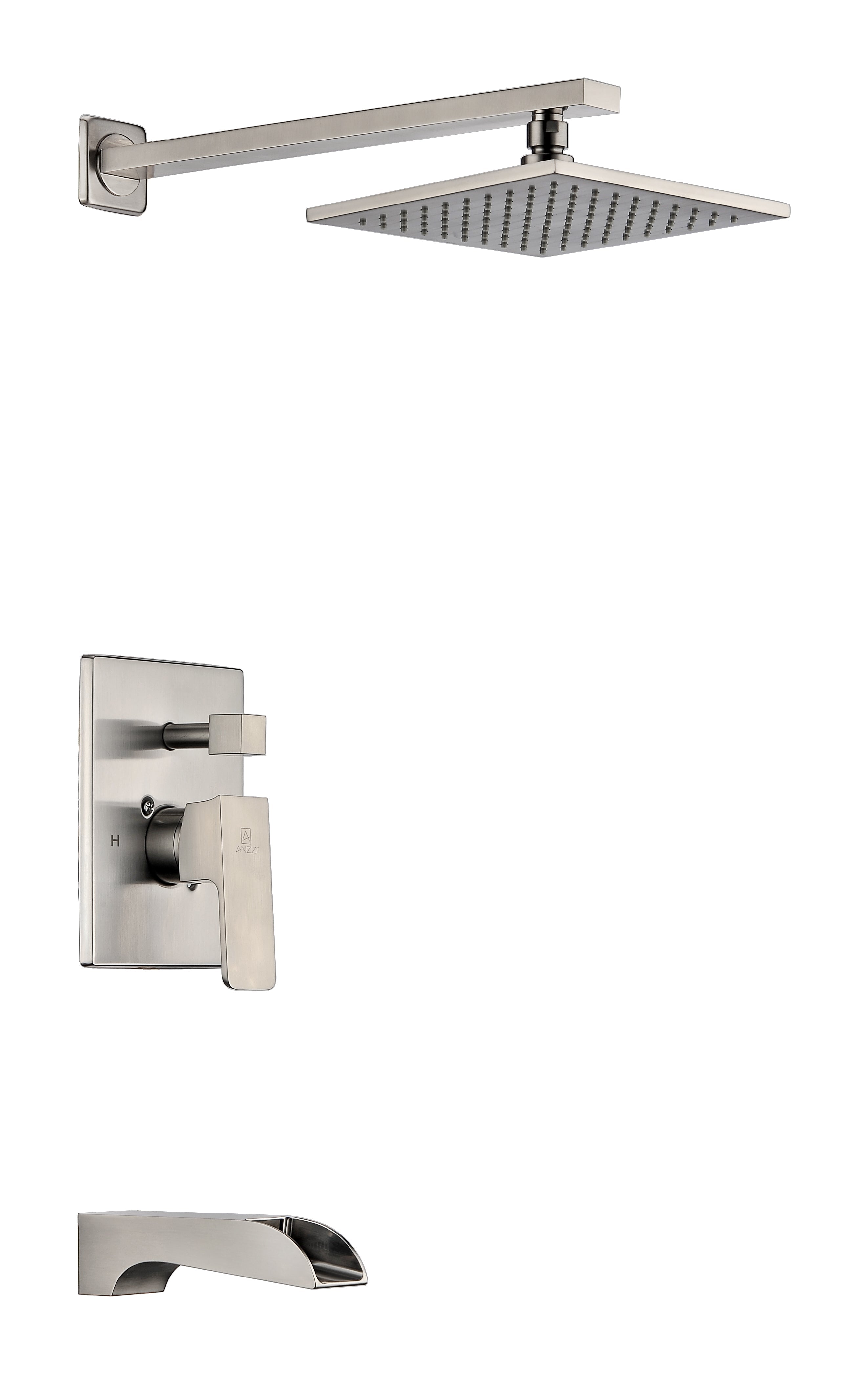 ANZZI  Mezzo Series Single Handle Wall Mounted Showerhead and Bath Faucet Set ANZZI