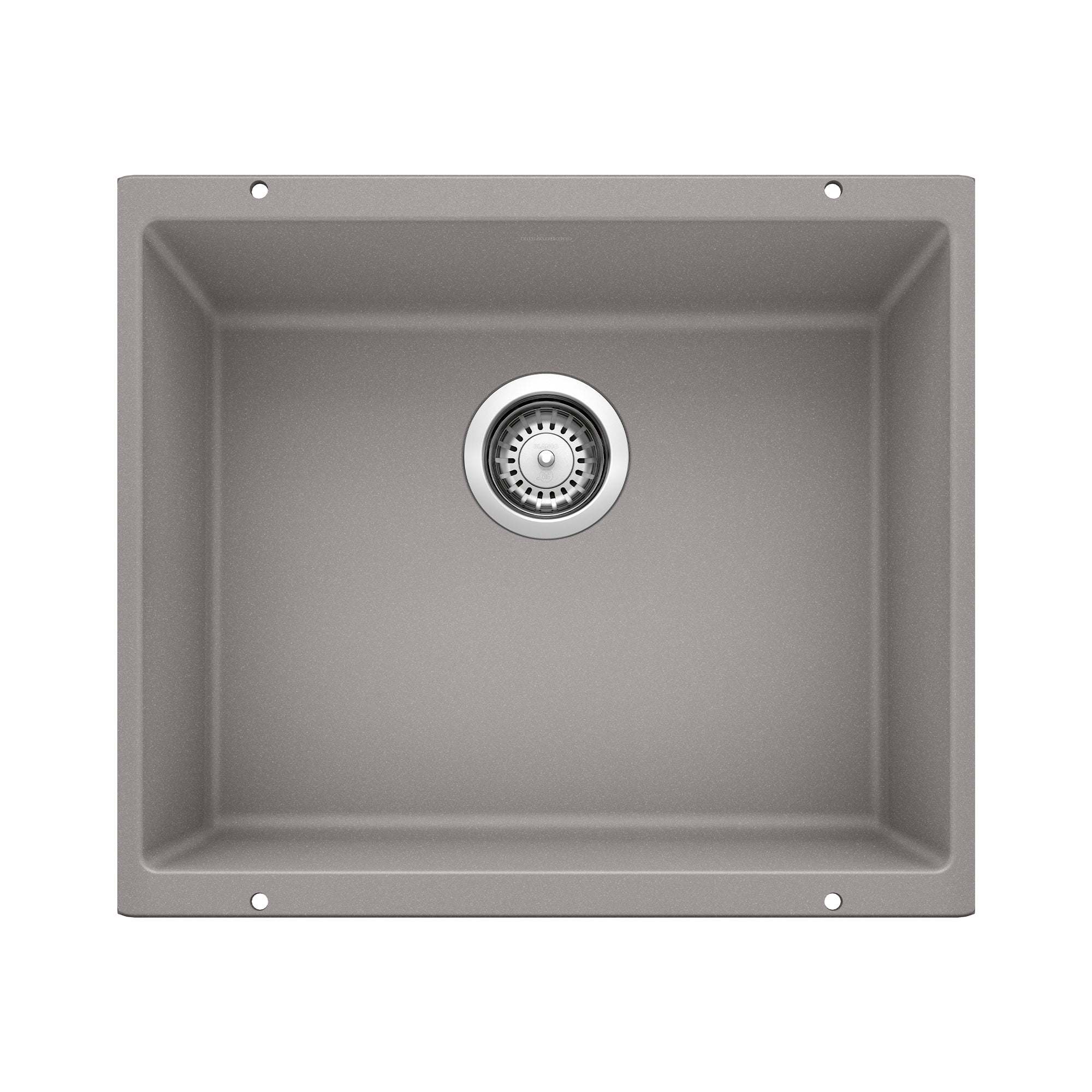 Blanco Precis SILGRANIT 21" Single Bowl Undermount Kitchen Sink Blanco