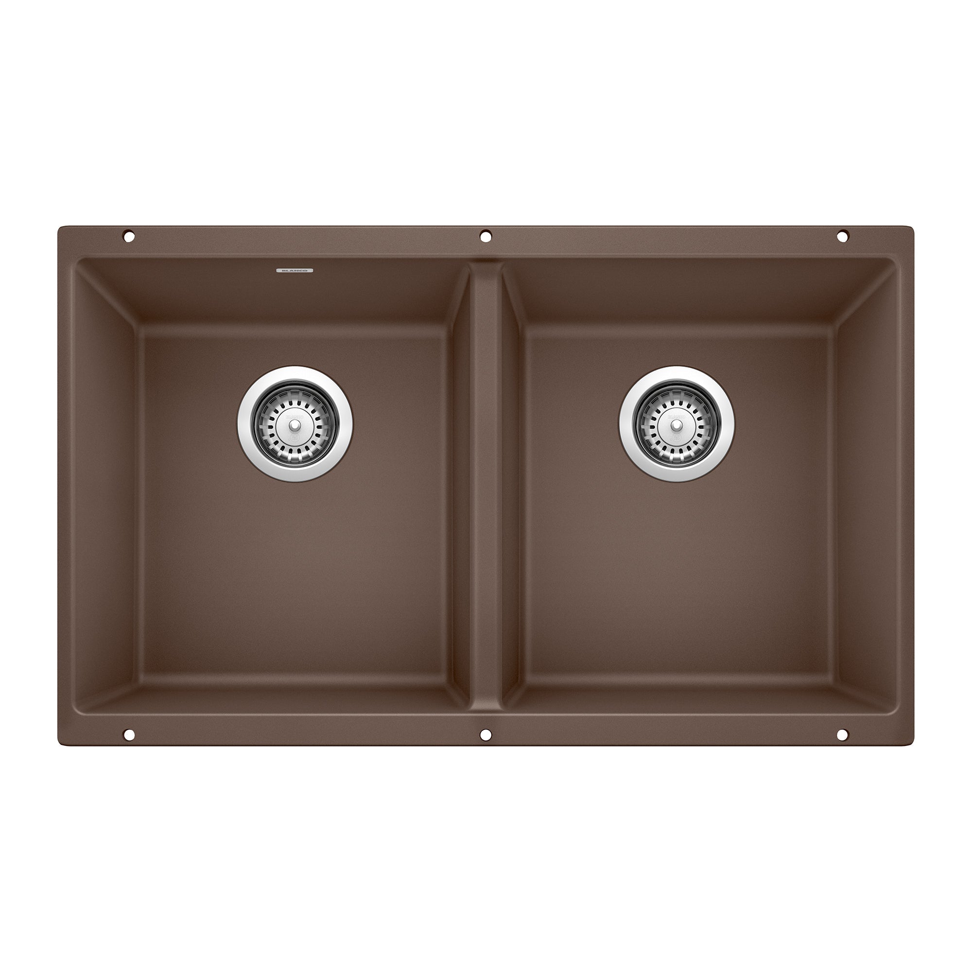 Blanco Precis SILGRANIT 29" 50/50 Double Bowl Undermount Kitchen Sink BLANCO
