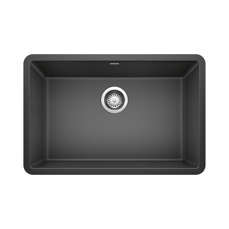 Blanco Precis SILGRANIT 27" Single Bowl Undermount Kitchen Sink Blanco