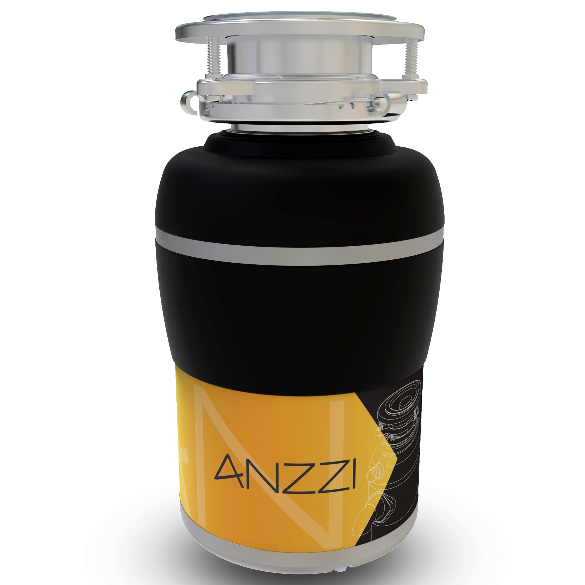 ANZZI  MEDUSA 1/2 HP Continuous Feed Undersink Garbage Disposal ANZZI
