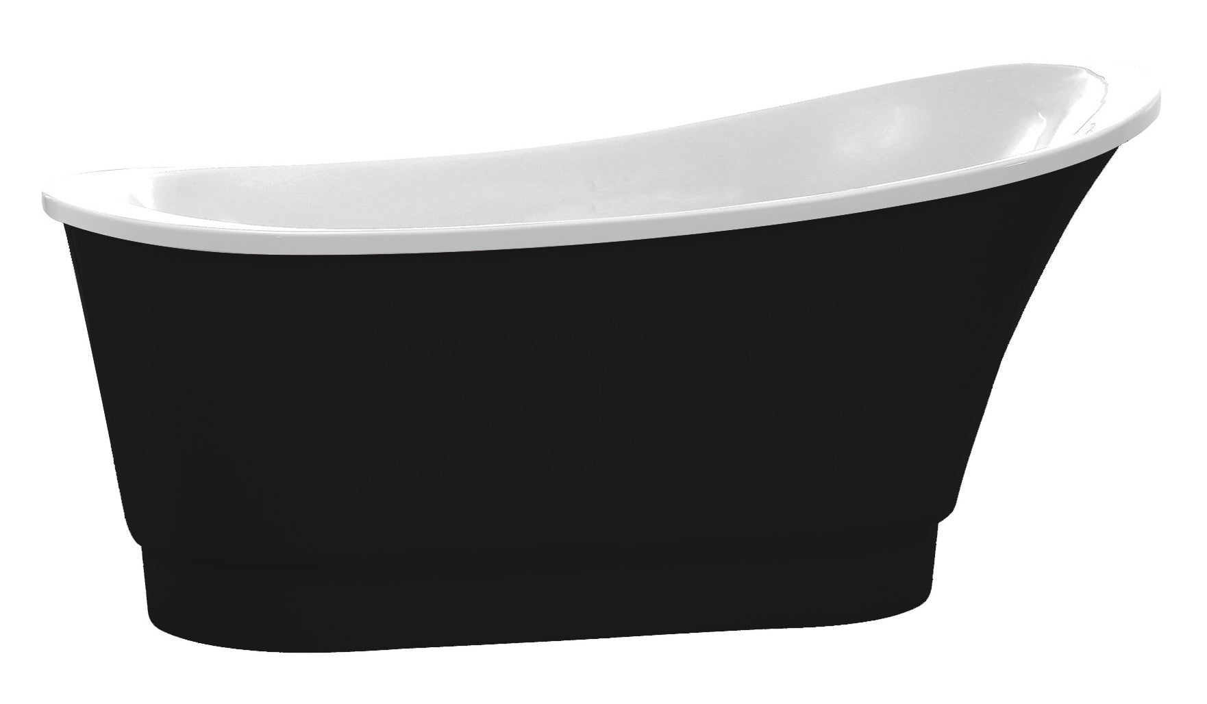 ANZZI  Prima 67 in. Acrylic Flatbottom Non-Whirlpool Bathtub ANZZI