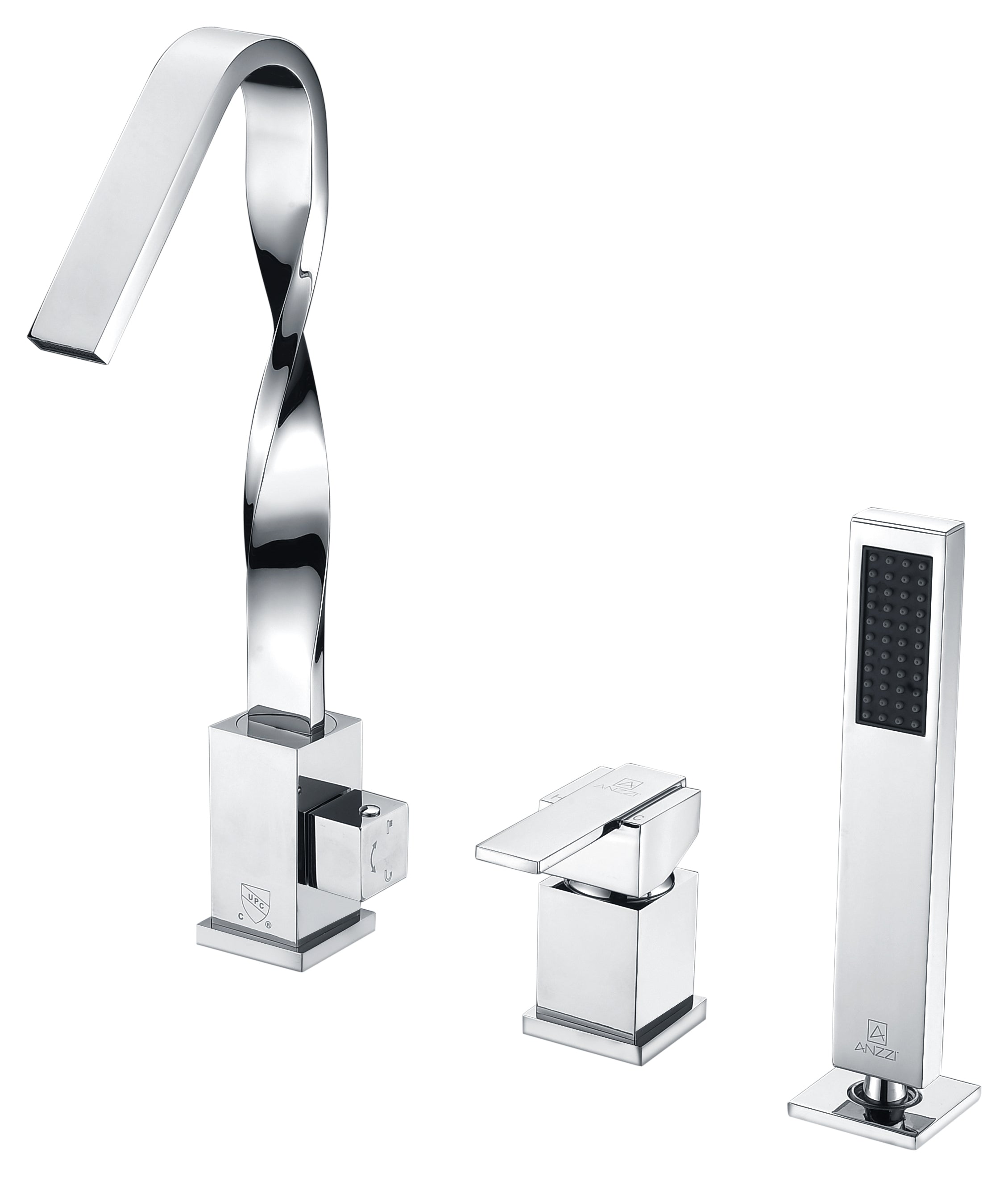 ANZZI Alamere Single-Handle Deck-Mount Roman Tub Faucet ANZZI
