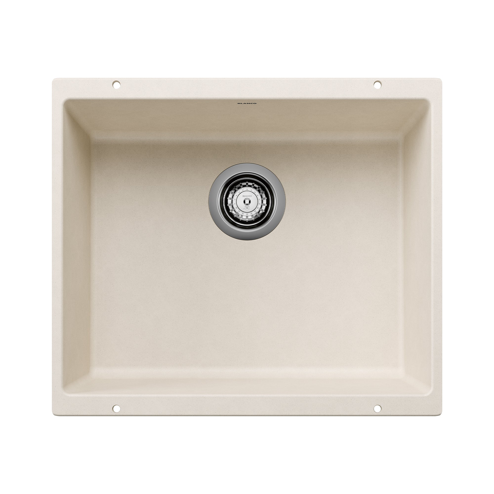 Blanco Precis SILGRANIT 21" Single Bowl Undermount Kitchen Sink Blanco