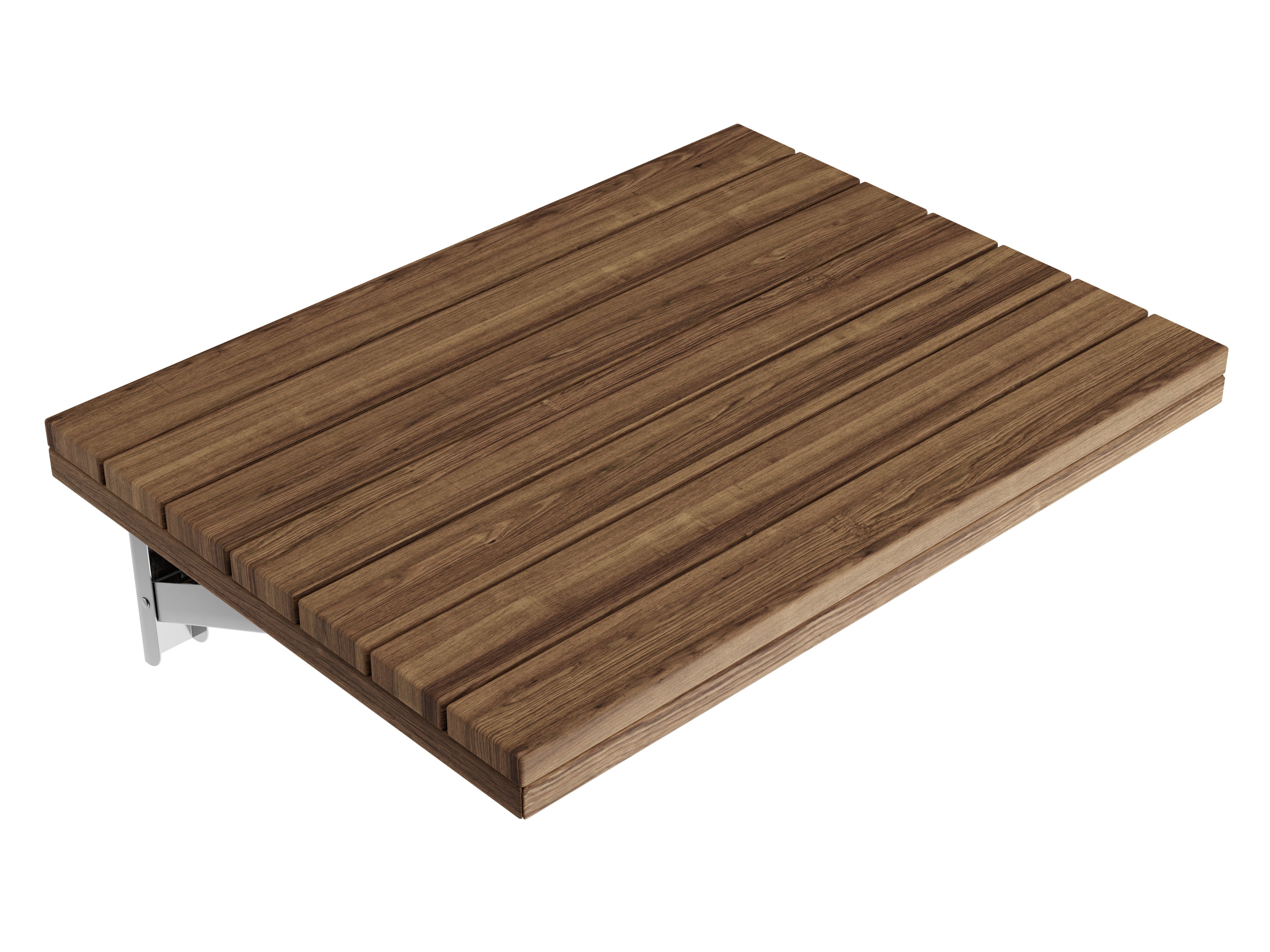ANZZI  Shoren 24 in. Teak Wall Mounted Folding Shower Seat ANZZI