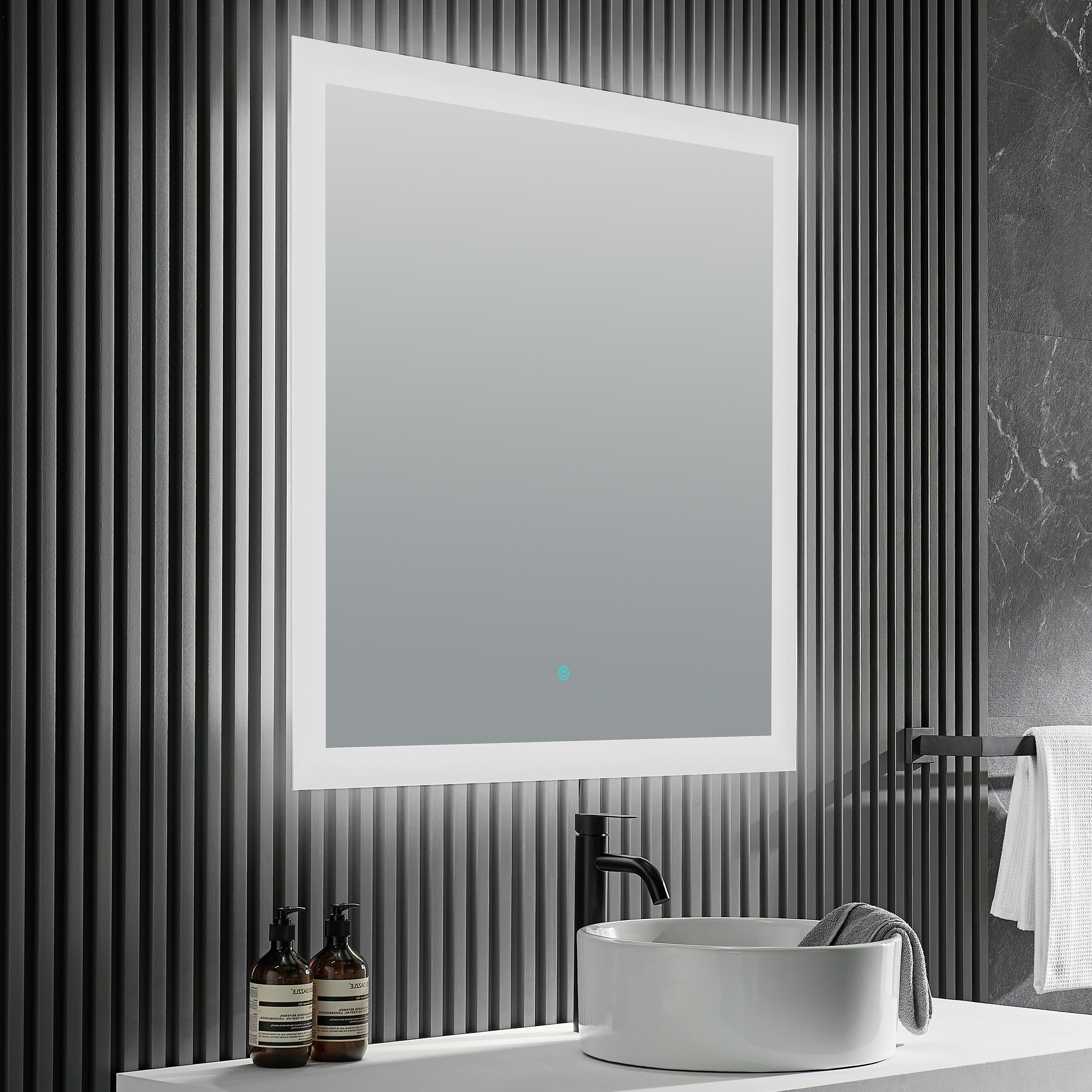 ANZZI  Volta 36 in. x 36 in. Frameless LED Bathroom Mirror ANZZI