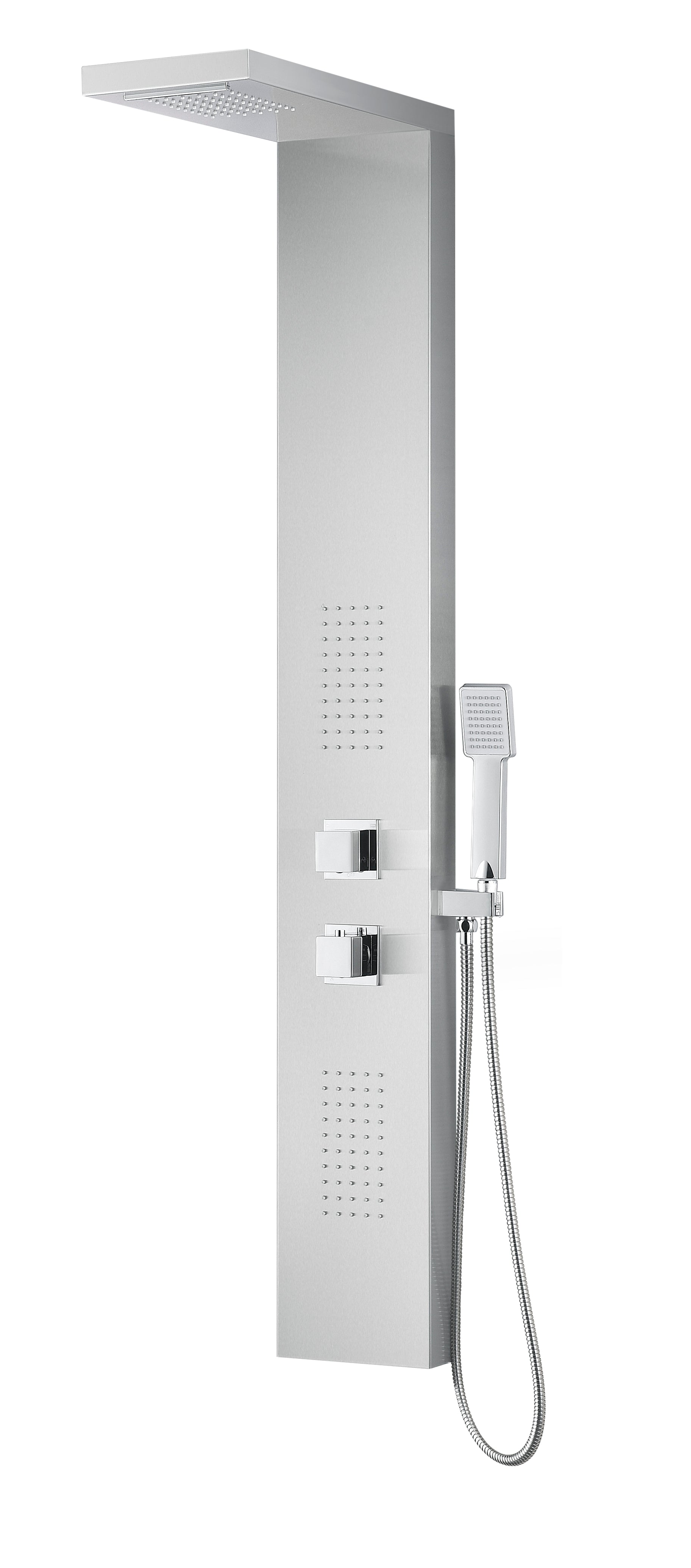 ANZZI  Expanse 57 in. Full Body Shower Panel with Heavy Rain Shower and Spray Wand ANZZI