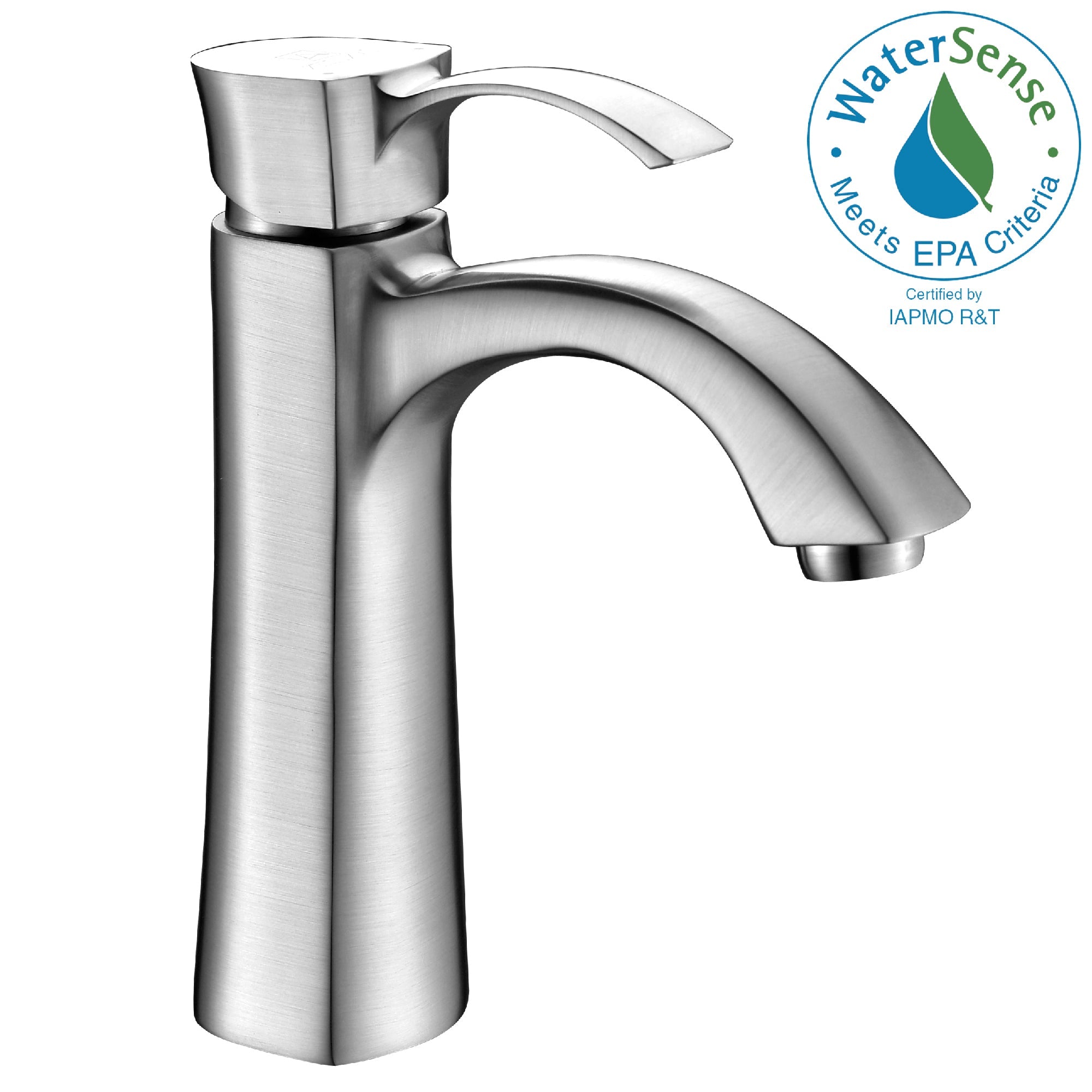 ANZZI  Rhythm Series Single Hole Single-Handle Mid-Arc Bathroom Faucet ANZZI