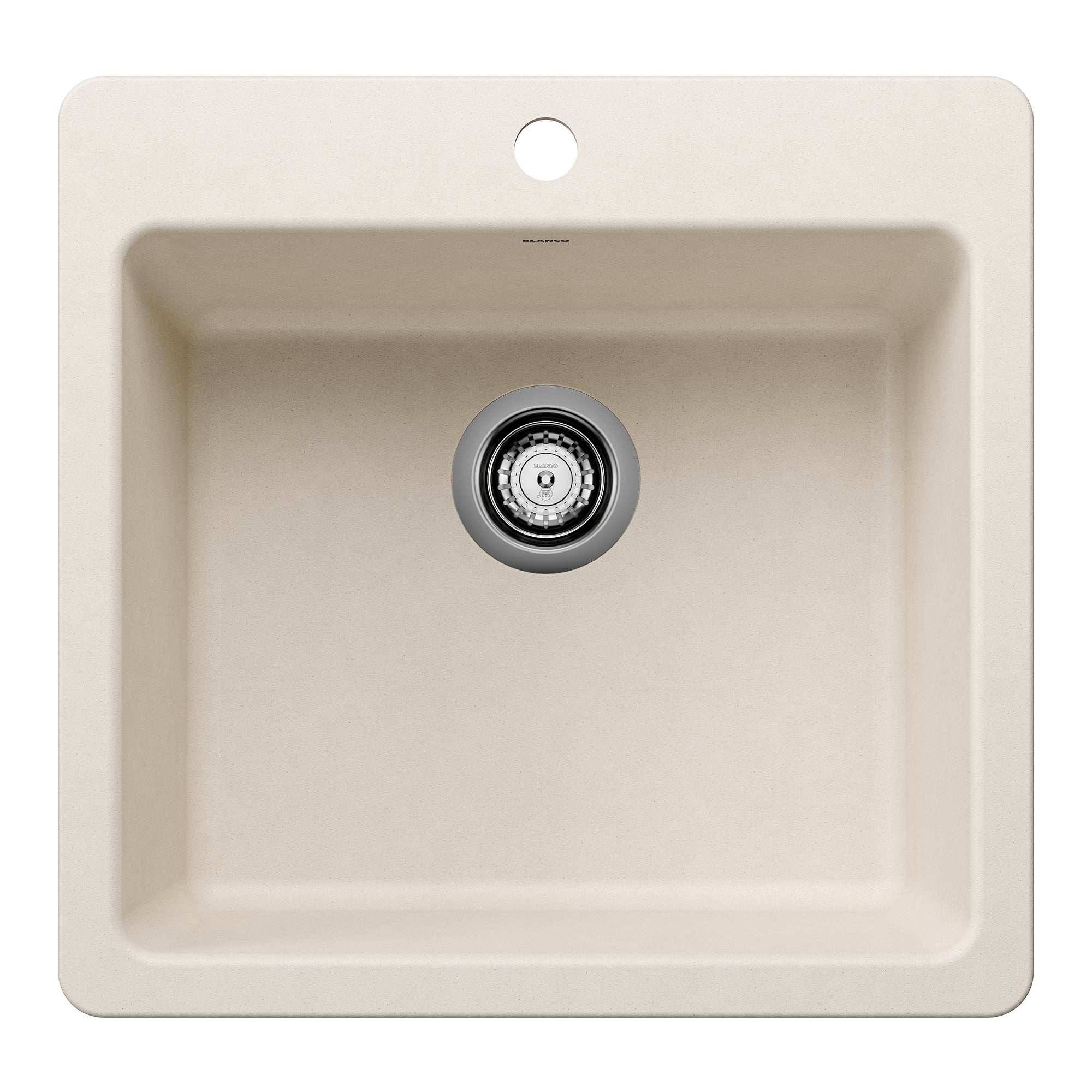 Blanco Liven SILGRANIT 21" Single Bowl Dual Mount Kitchen Sink Blanco