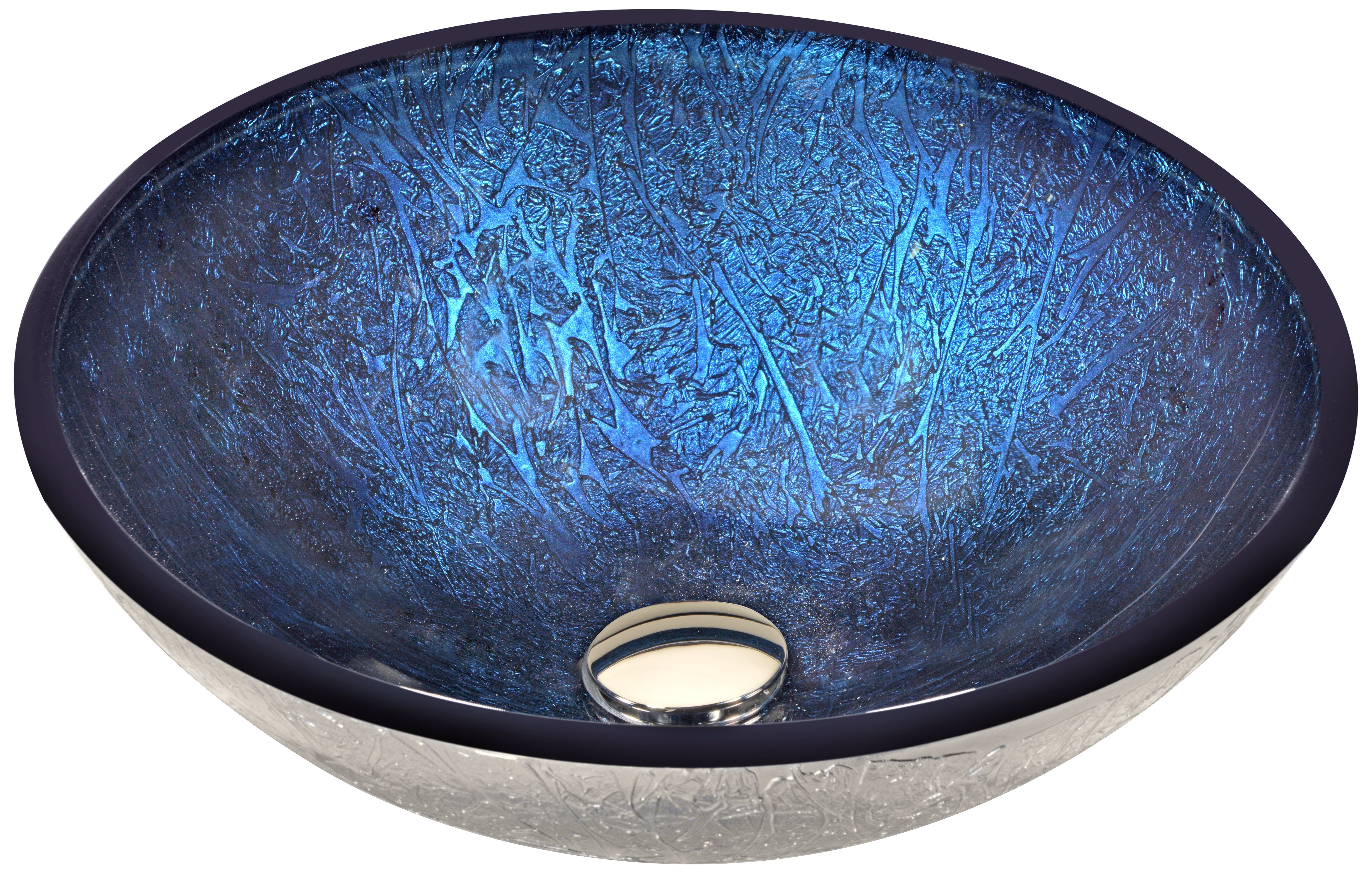ANZZI  Arc Series Vessel Sink in Arctic Sheer ANZZI