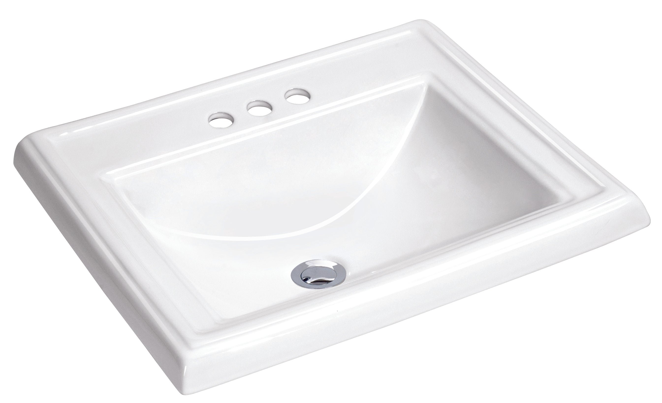 ANZZI  Dawn Series Ceramic Drop In Sink Basin ANZZI