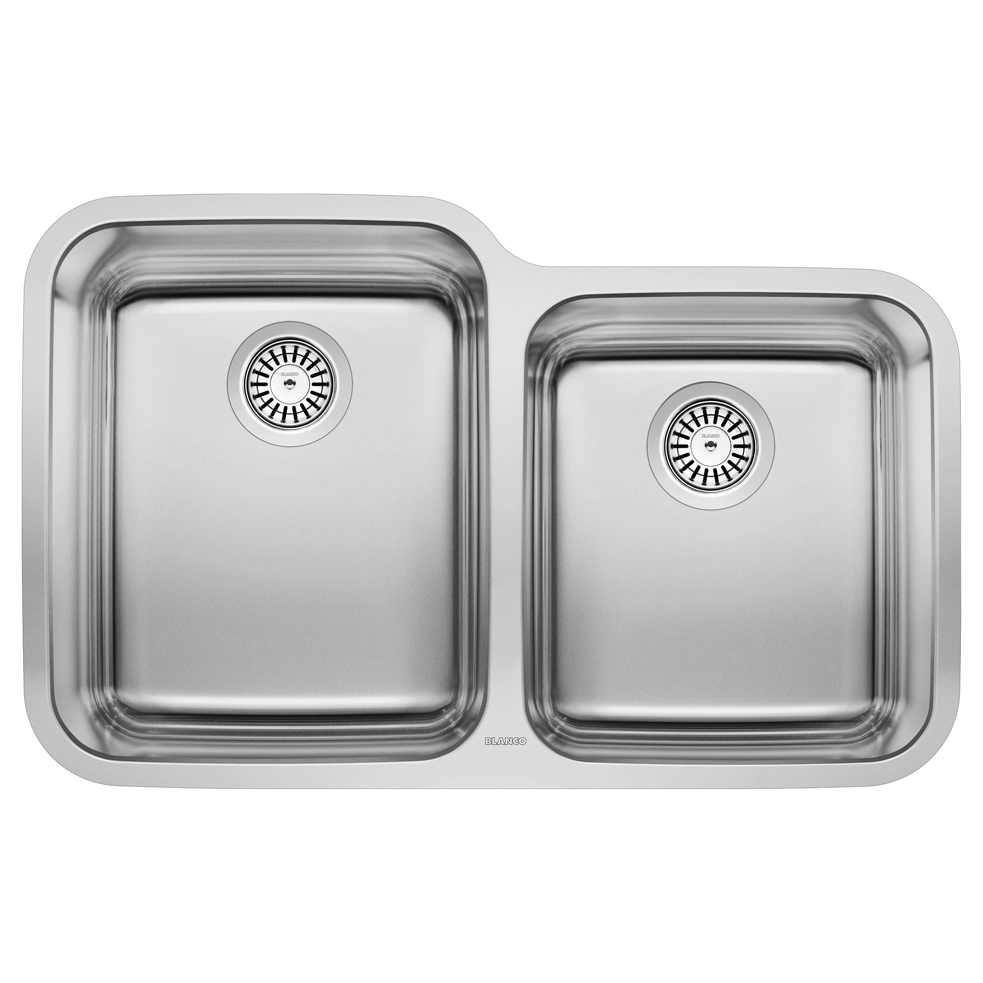 Blanco Stellar 32" 60/40 Double Bowl Undermount Stainless Steel Kitchen Sink Blanco