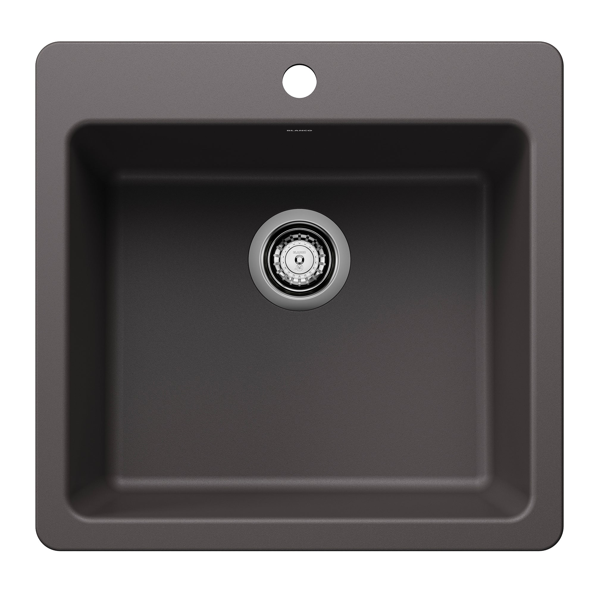 Blanco Liven SILGRANIT 21" Single Bowl Dual Mount Kitchen Sink Blanco