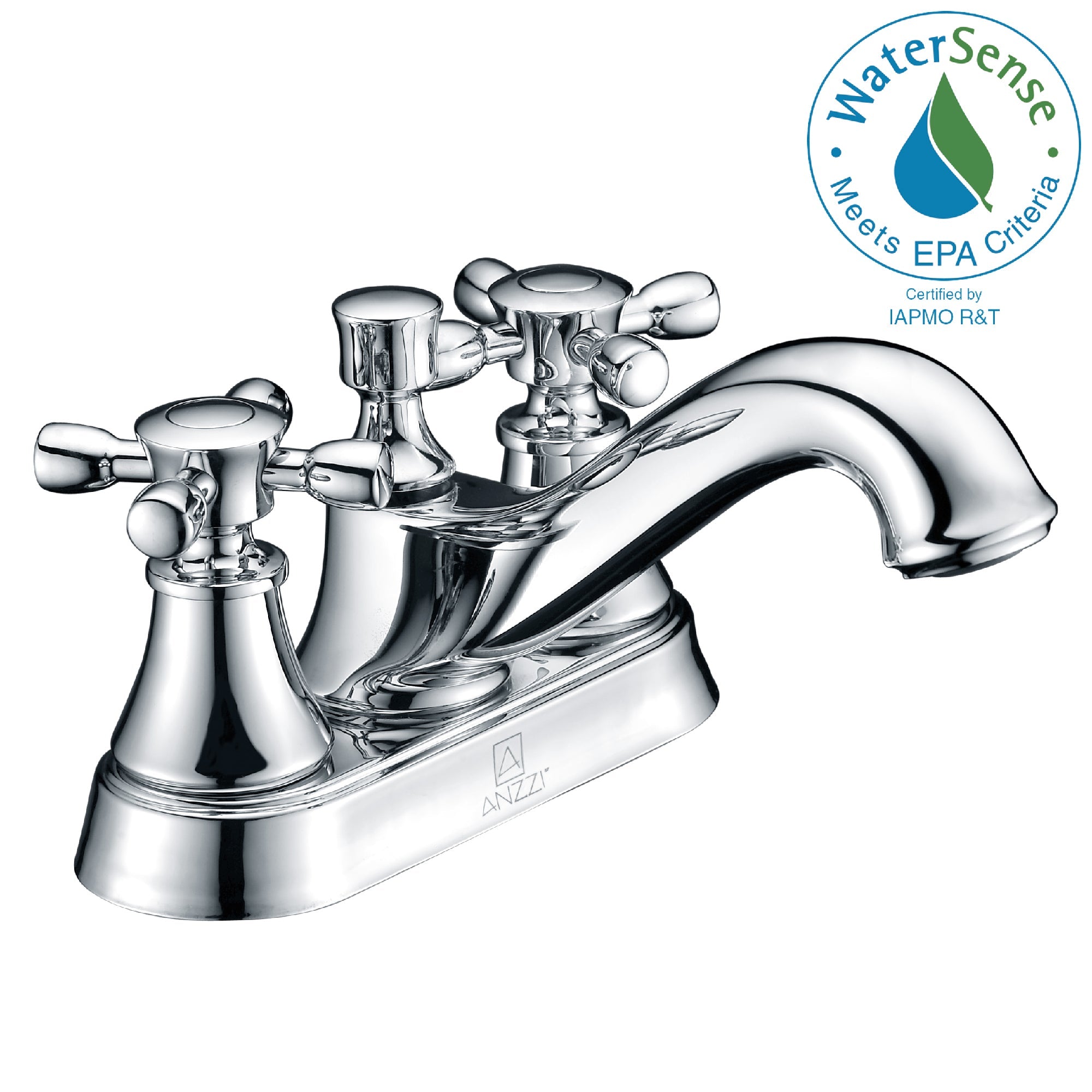 ANZZI Series 4 in. Centerset 2-Handle Mid-Arc Bathroom Faucet ANZZI