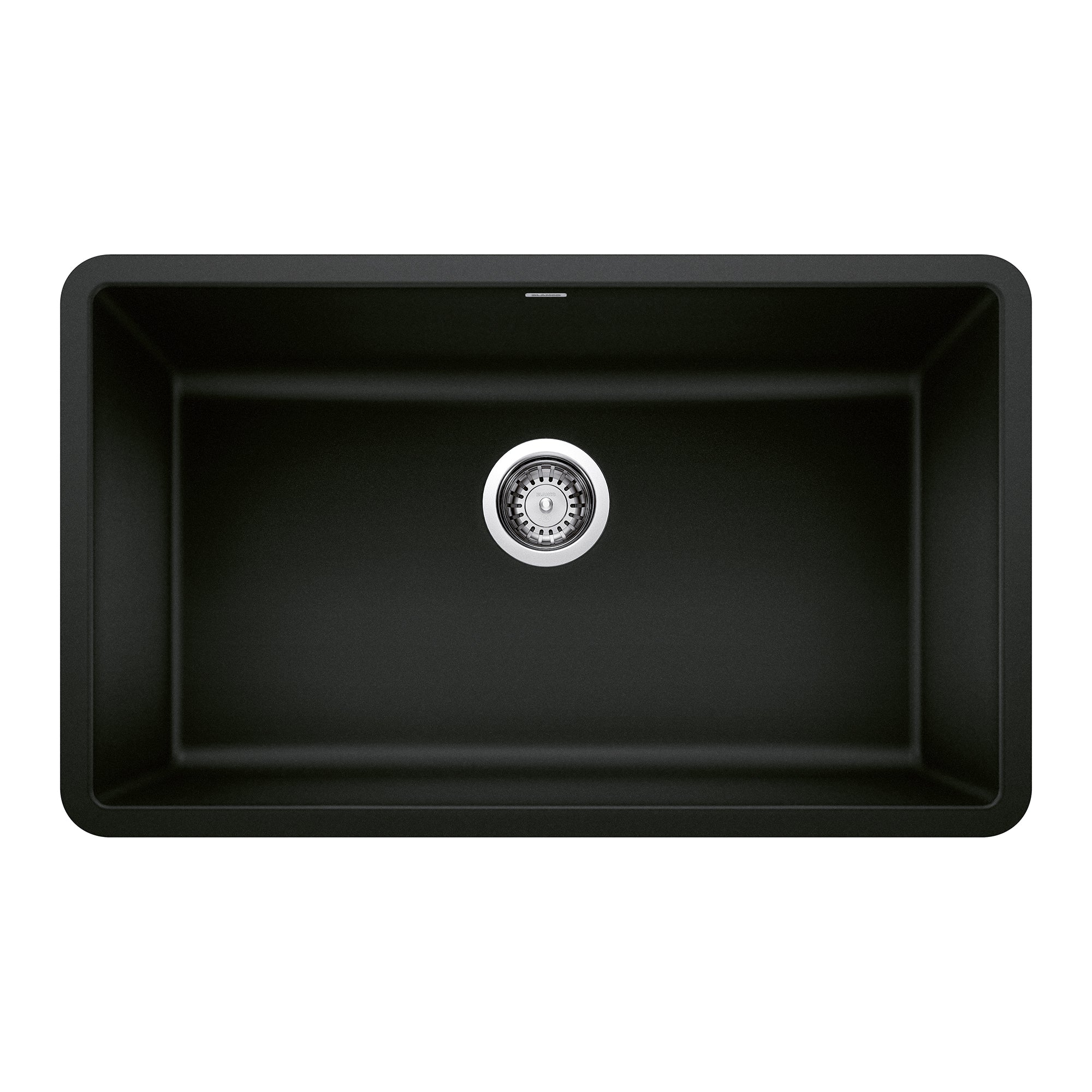 Blanco Precis SILGRANIT 30" Single Bowl Undermount Kitchen Sink Blanco