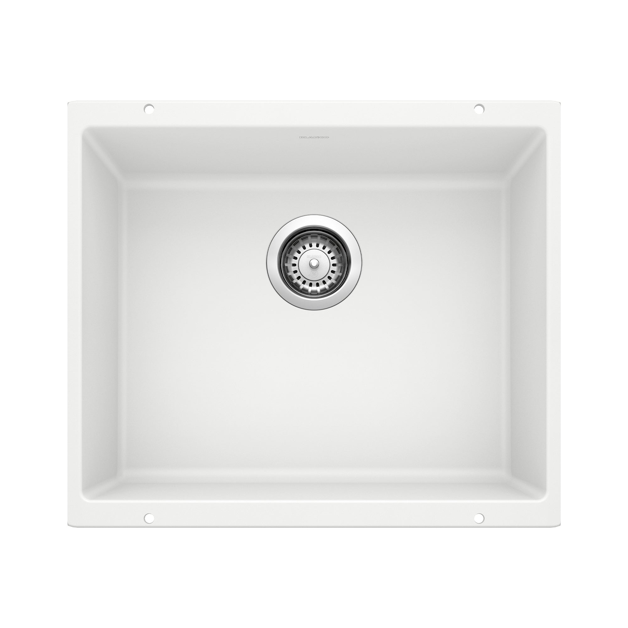 Blanco Precis SILGRANIT 21" Single Bowl Undermount Kitchen Sink Blanco