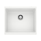 Blanco Precis SILGRANIT 21" Single Bowl Undermount Kitchen Sink Blanco