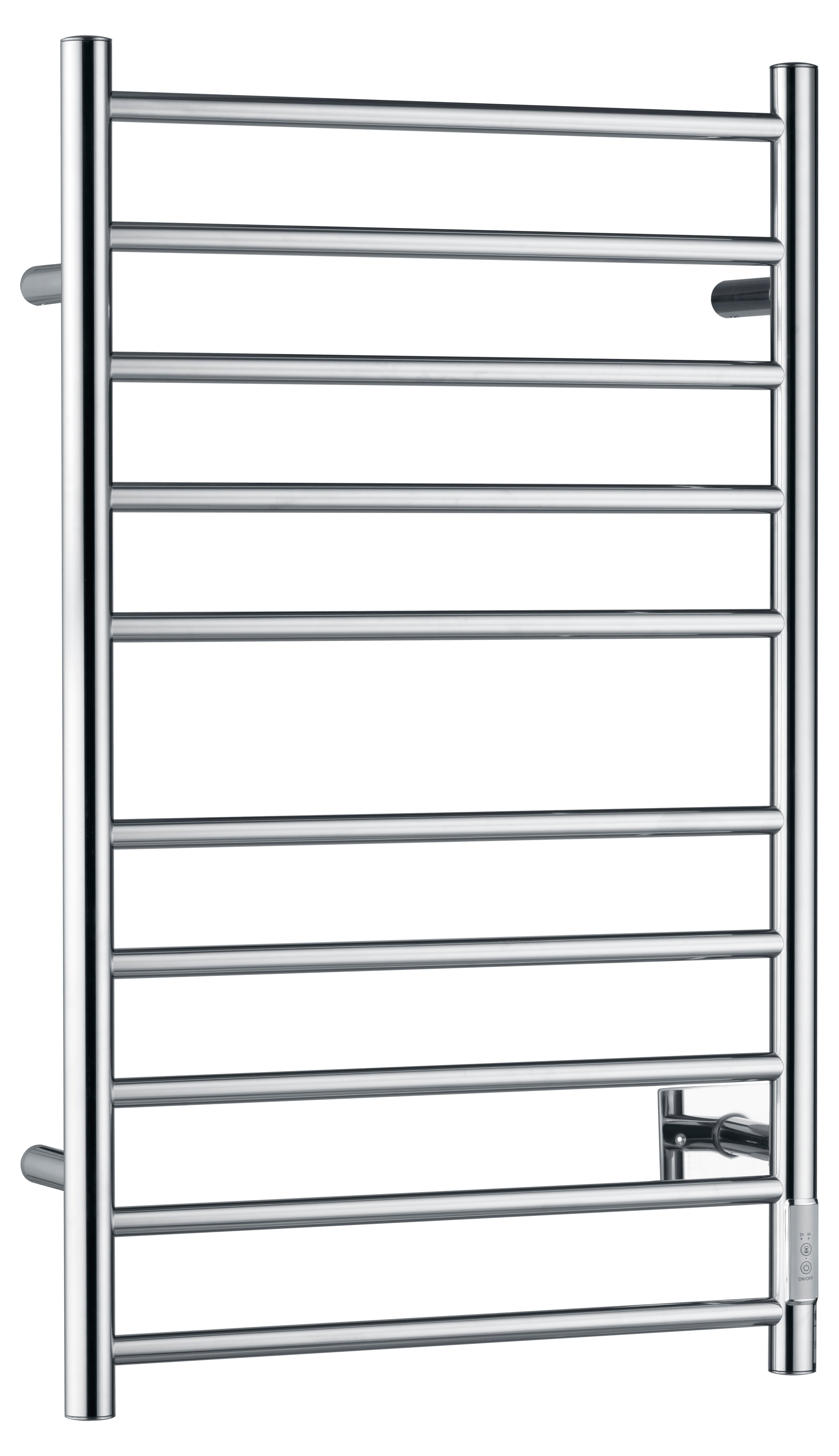 ANZZI Crete 10-Bar Stainless Steel Wall Mounted Towel Warmer Rack ANZZI
